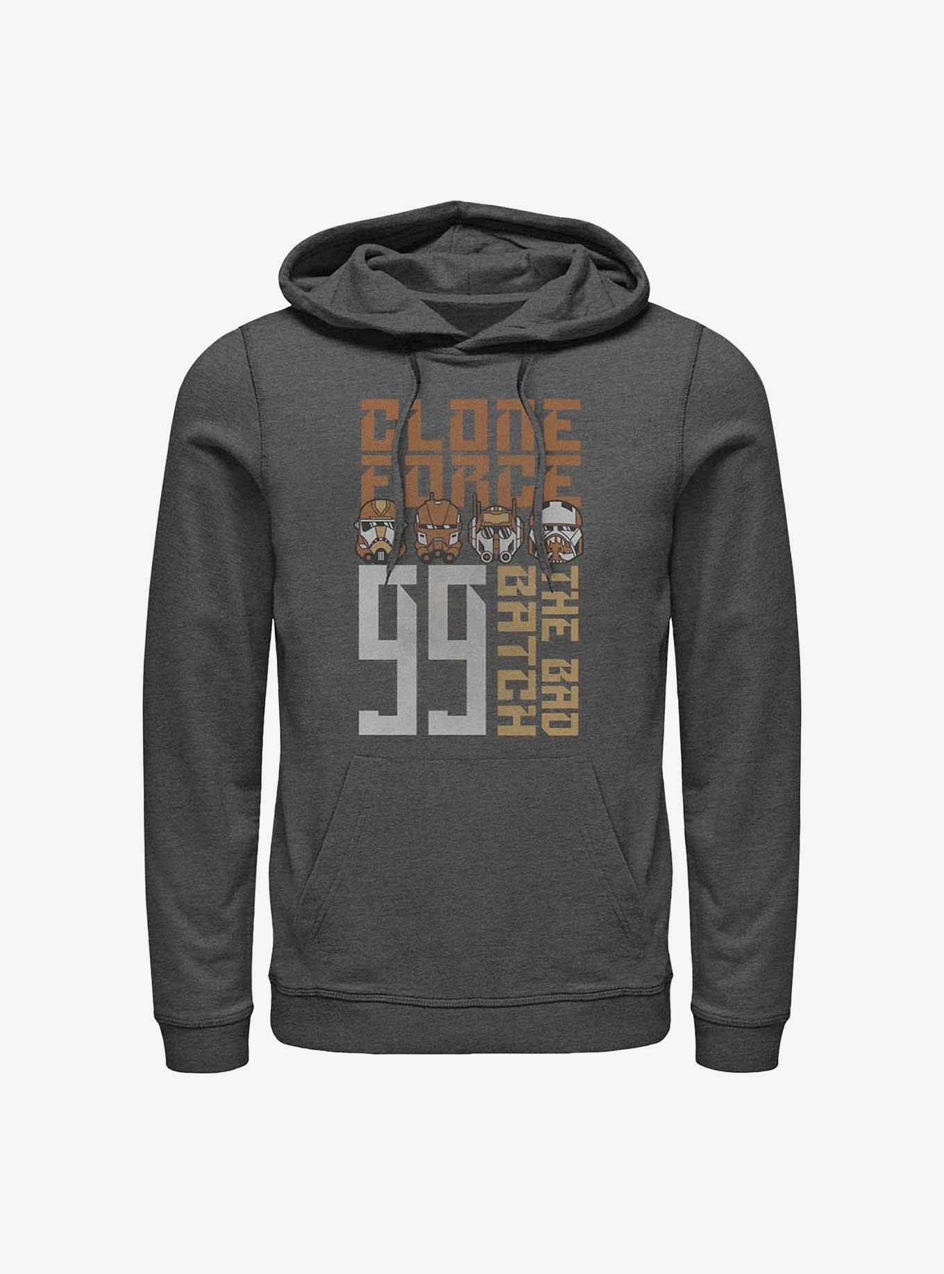 Star Wars: The Bad Batch Clone Force 99 Hoodie, CHAR HTR, hi-res