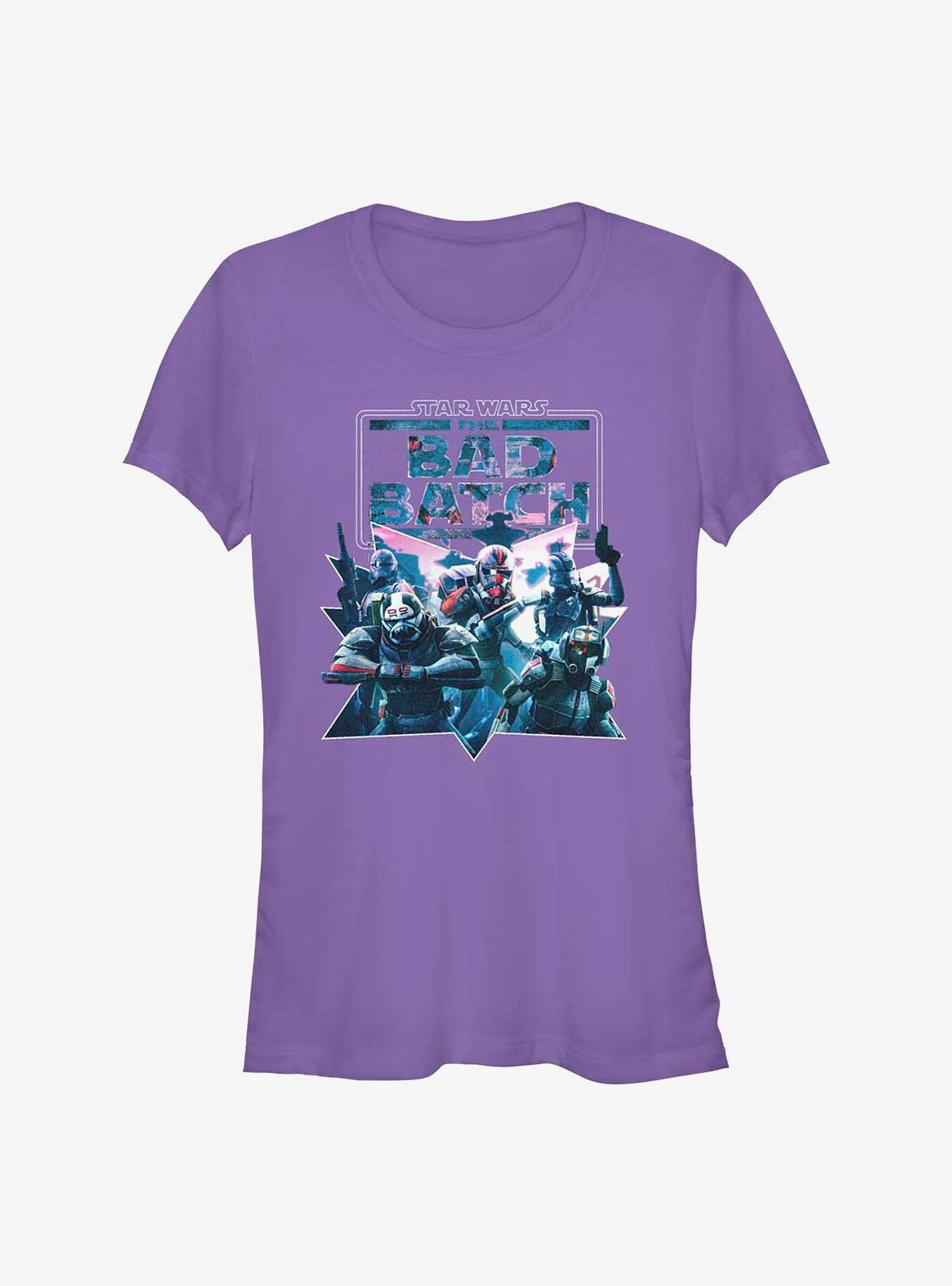 Star Wars: The Bad Batch Bursting Batch Girls T-Shirt, PURPLE, hi-res