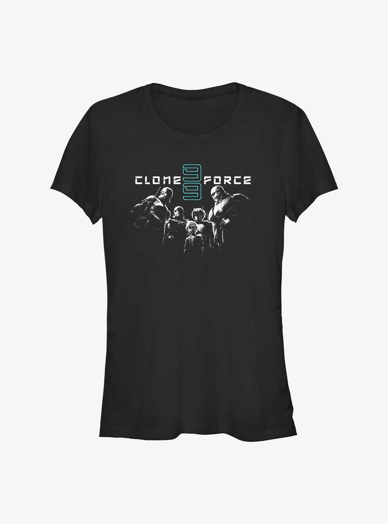 Star Wars: The Bad Batch Peering Over Girls T-Shirt, BLACK, hi-res