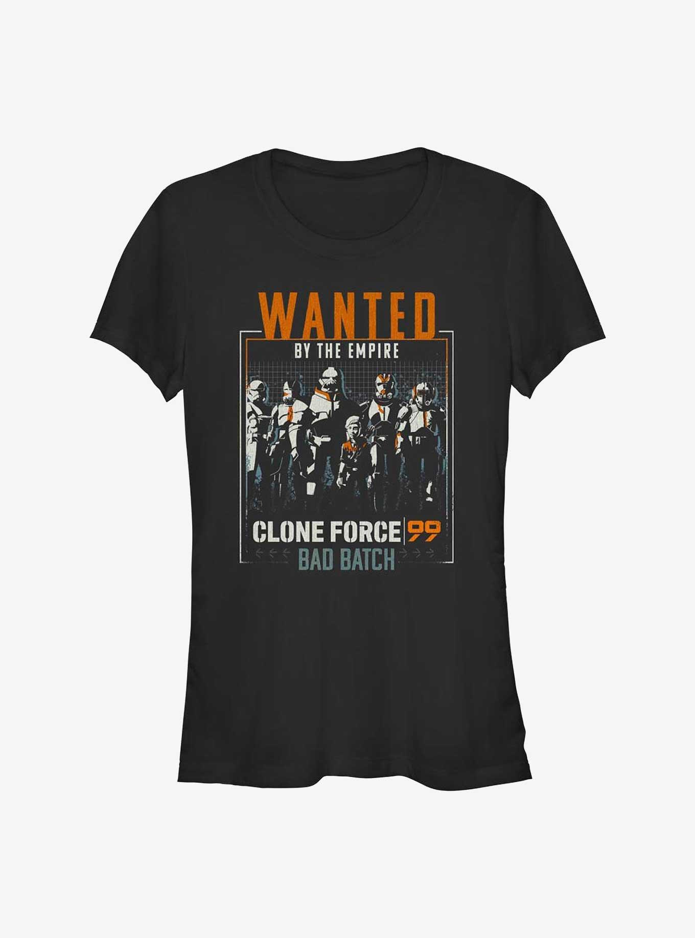Star Wars: The Bad Batch Wanted Clones Girls T-Shirt, BLACK, hi-res