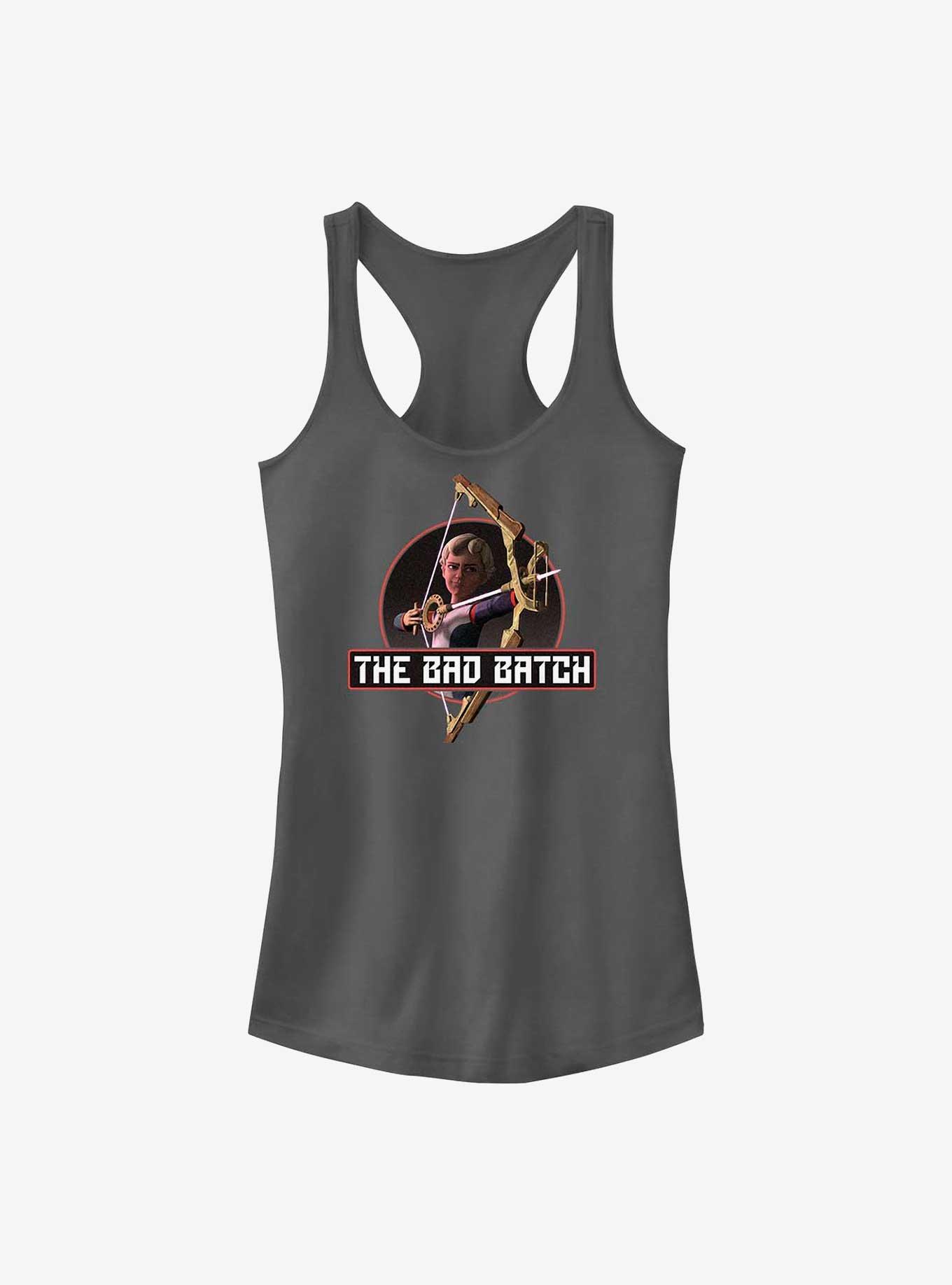 Star Wars: The Bad Batch Omega Badge Girls Tank, CHARCOAL, hi-res