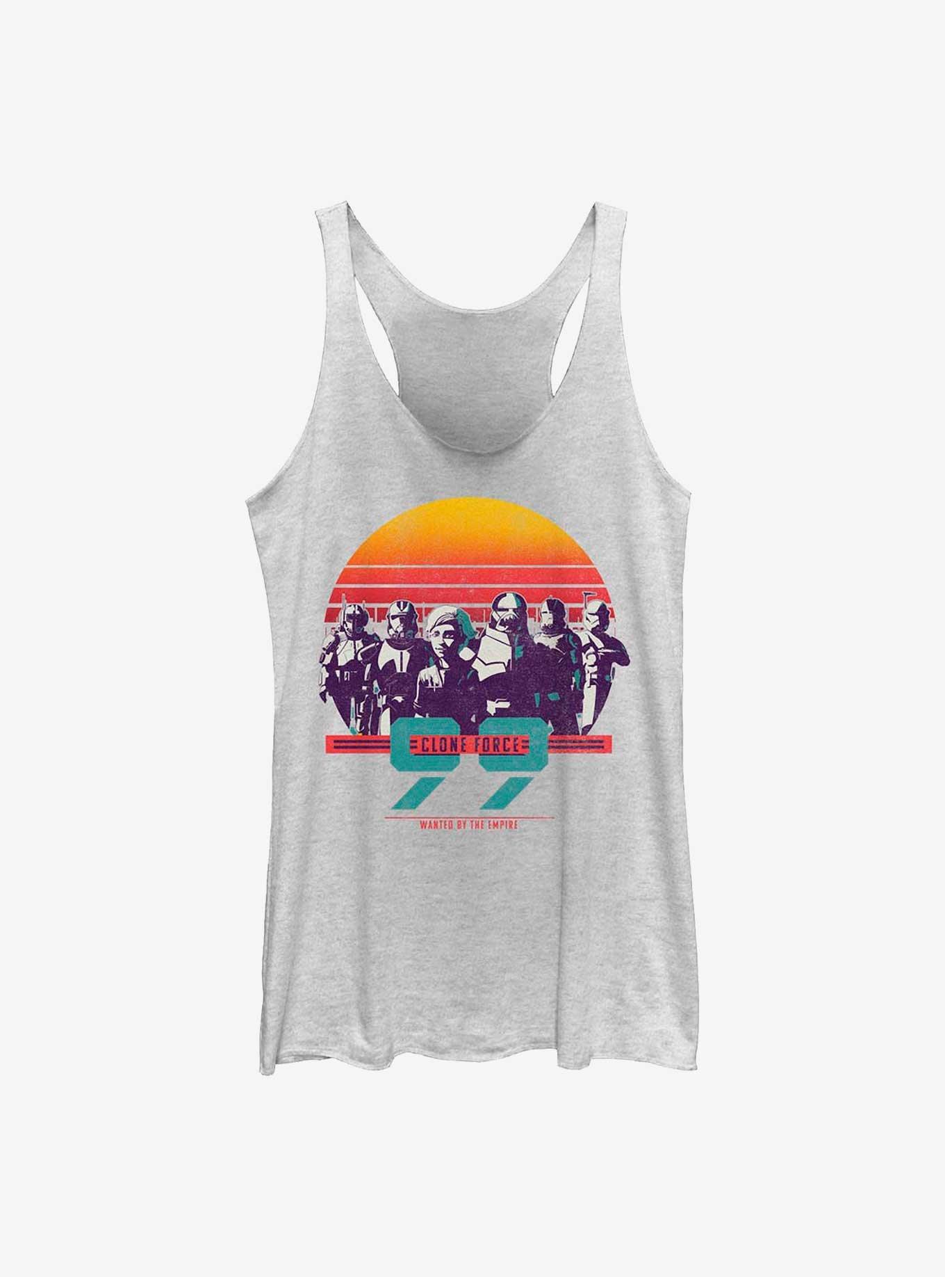 Star Wars: The Bad Batch Sunset Clones Girls Tank, WHITE HTR, hi-res