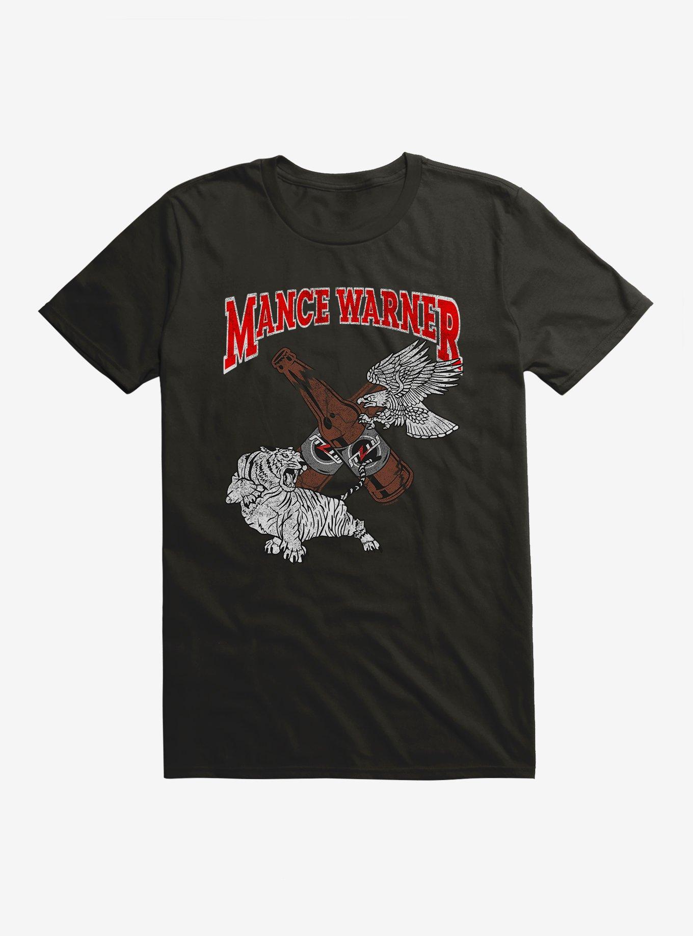 Major League Wrestling Mance Warner Broken Bottles T-Shirt, BLACK, hi-res