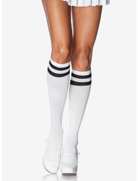 Athletic Knee High Socks White, , hi-res