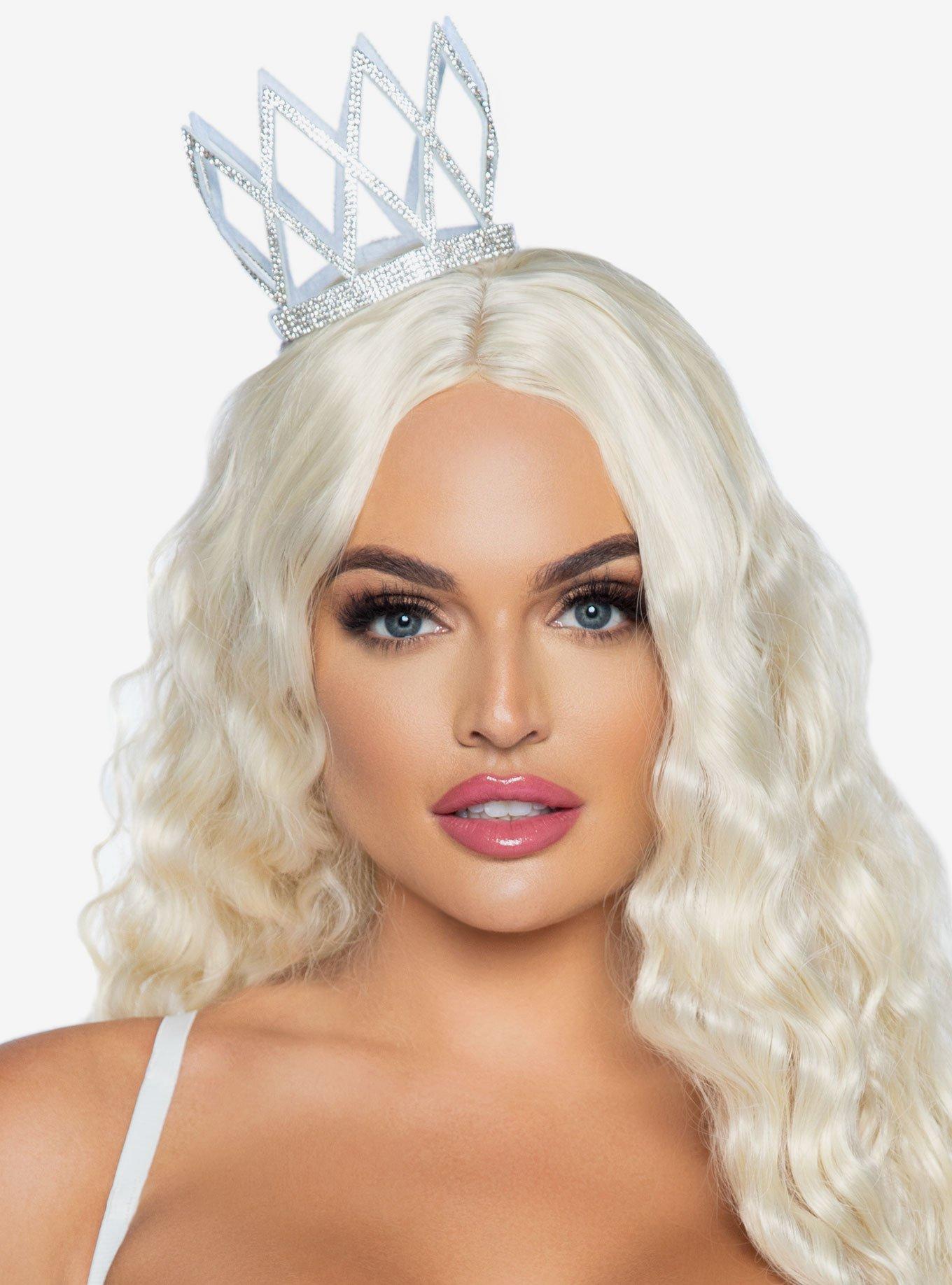 Faux Rhinestone Die Cut Crown, , hi-res