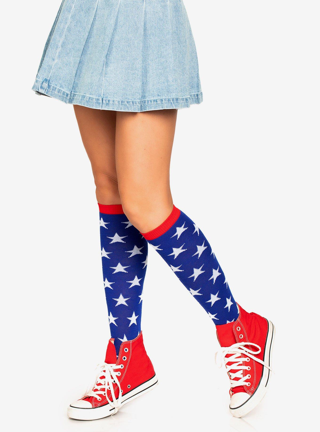 Star Knee High Socks, , hi-res