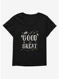 The School For Good And Evil Good Is Great Womens T-Shirt Plus Size, BLACK, hi-res