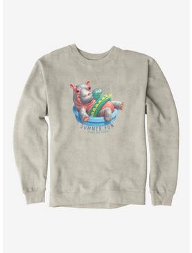 Plus Size Fiona the Hippo Dino Float Sweatshirt, , hi-res