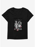 The School For Good And Evil Sophie & Agatha Scrapbook Womens T-Shirt Plus Size, BLACK, hi-res