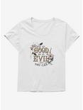 The School For Good And Evil Be As Good or Evil Womens T-Shirt Plus Size, WHITE, hi-res