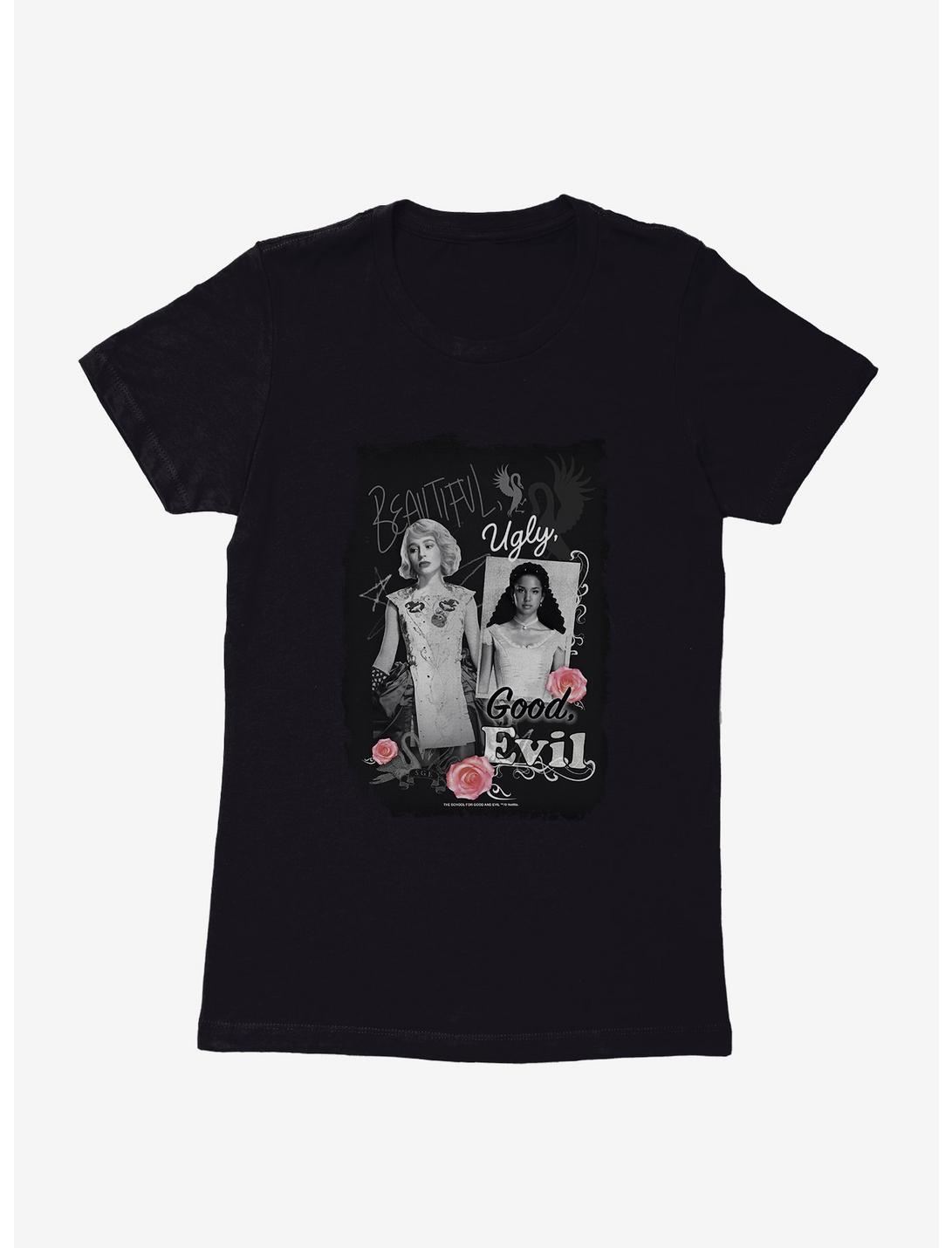 The School For Good And Evil Sophie & Agatha Scrapbook Womens T-Shirt, BLACK, hi-res