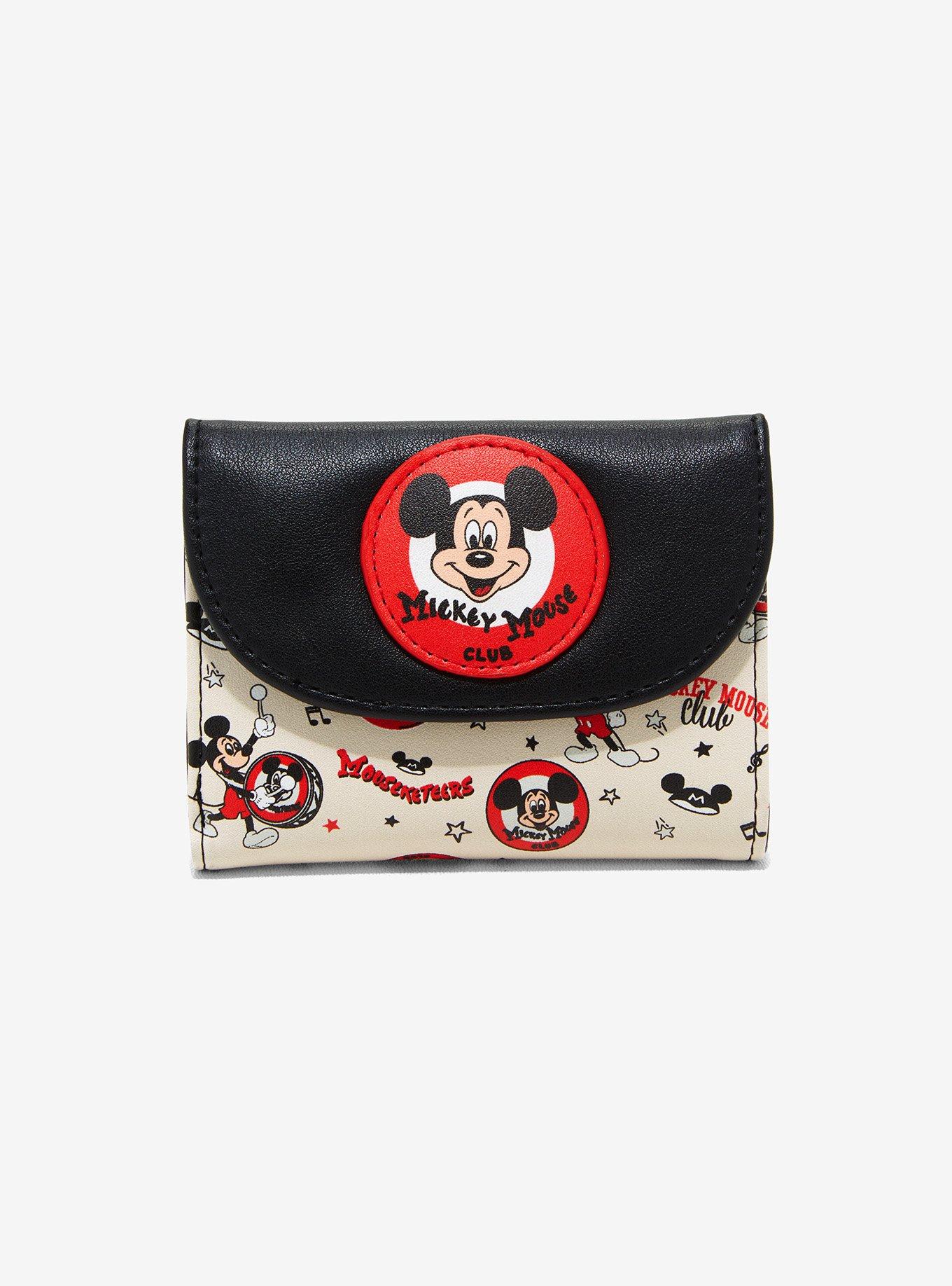 Her Universe Disney100 Mickey Mouse Club Vintage Mini Flap Wallet, , hi-res