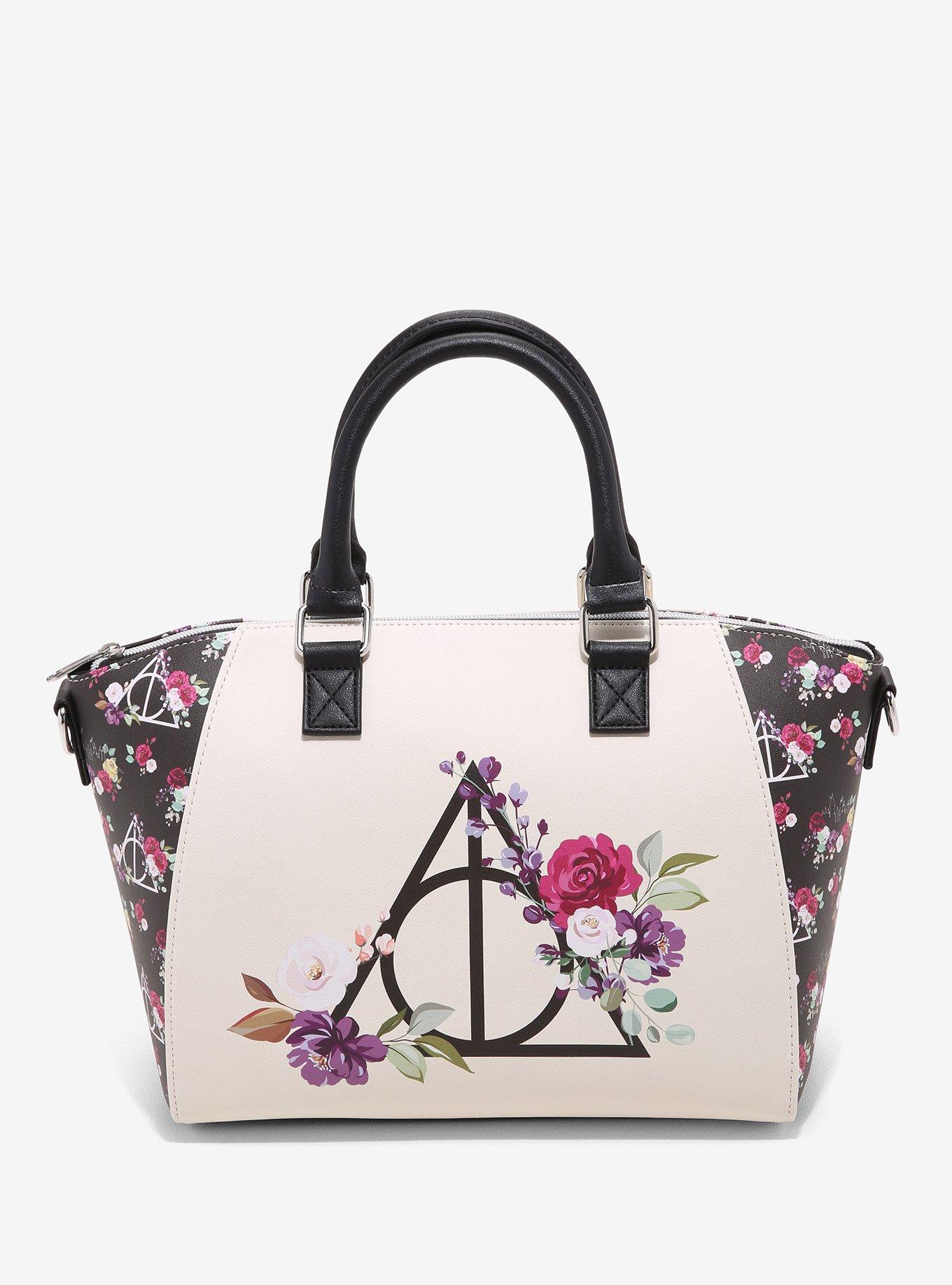 Loungefly Harry Potter Floral Deathly Hallows Mini Backpack