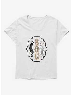 The School For Good And Evil Swan Logo Womens T-Shirt Plus Size, , hi-res