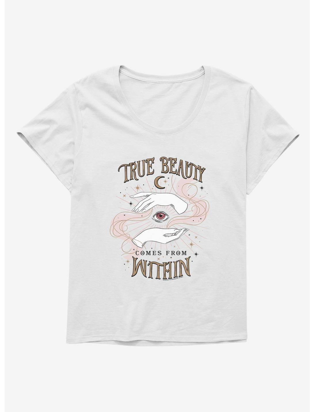 The School For Good And Evil True Beauty Womens T-Shirt Plus Size, WHITE, hi-res