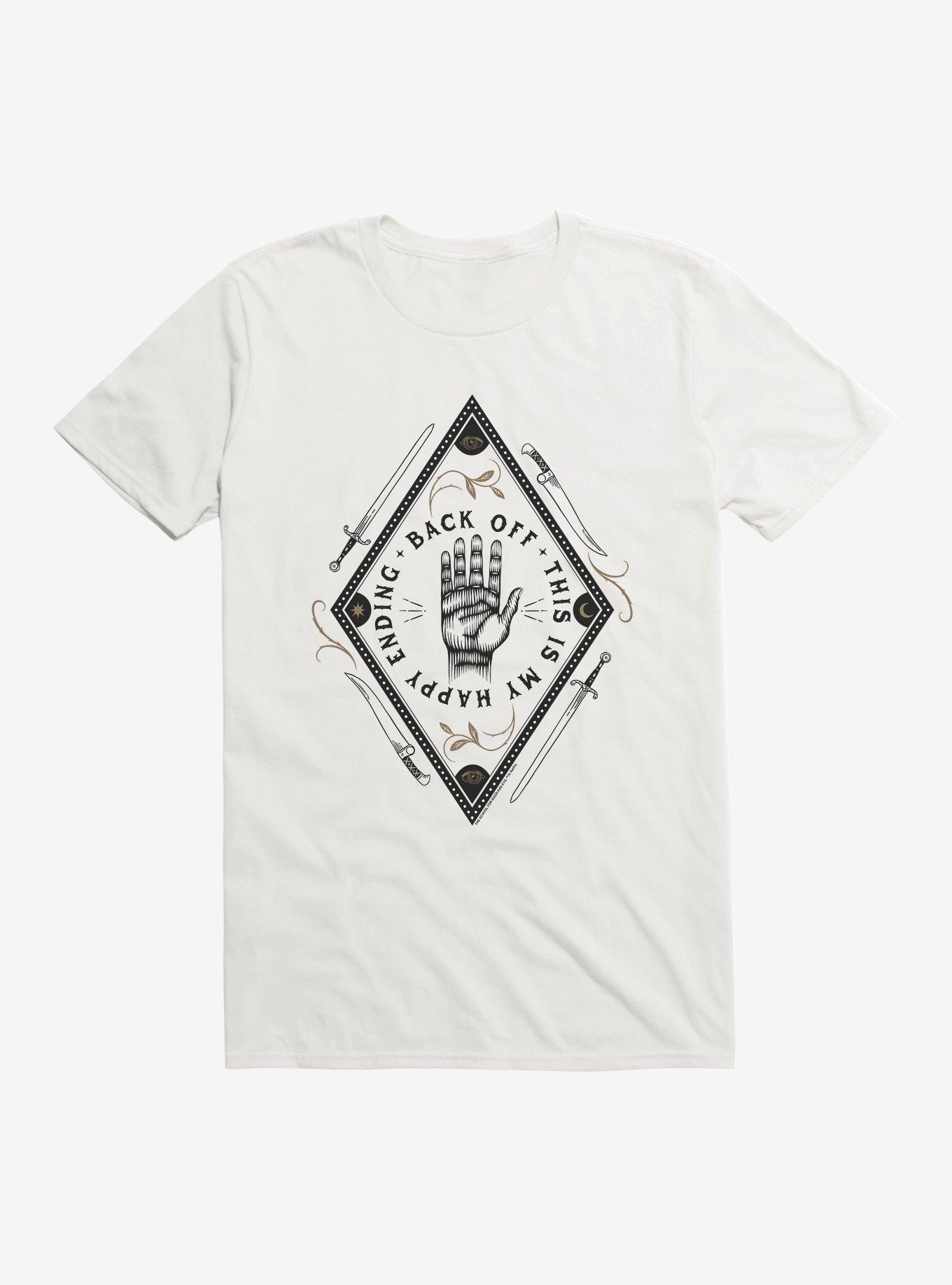 The School For Good And Evil Back Off T-Shirt, WHITE, hi-res