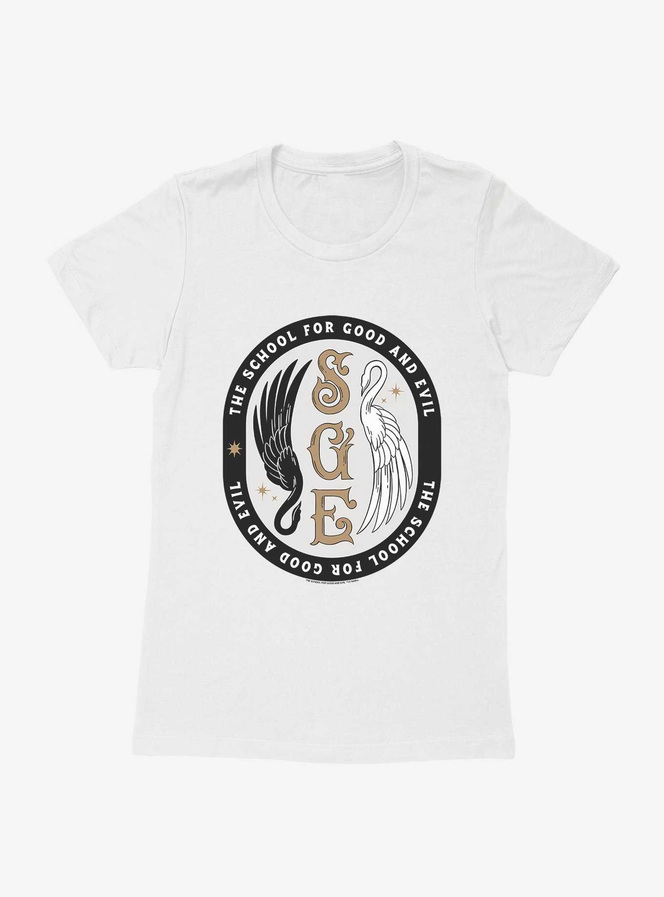 The School For Good And Evil Swan Emblem Womens T-Shirt, , hi-res