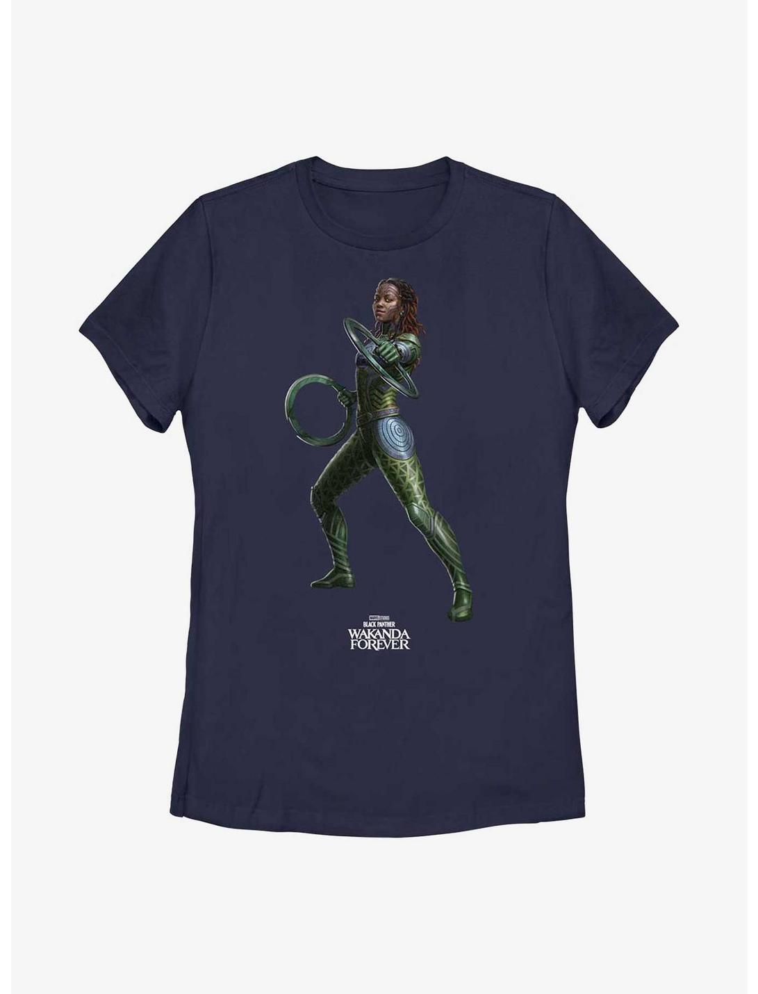 Marvel Black Panther: Wakanda Forever Nakia Simple Womens T-Shirt, NAVY, hi-res