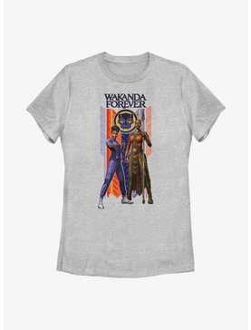 Marvel Black Panther: Wakanda Forever Shuri Okoye Banner Womens T-Shirt, , hi-res
