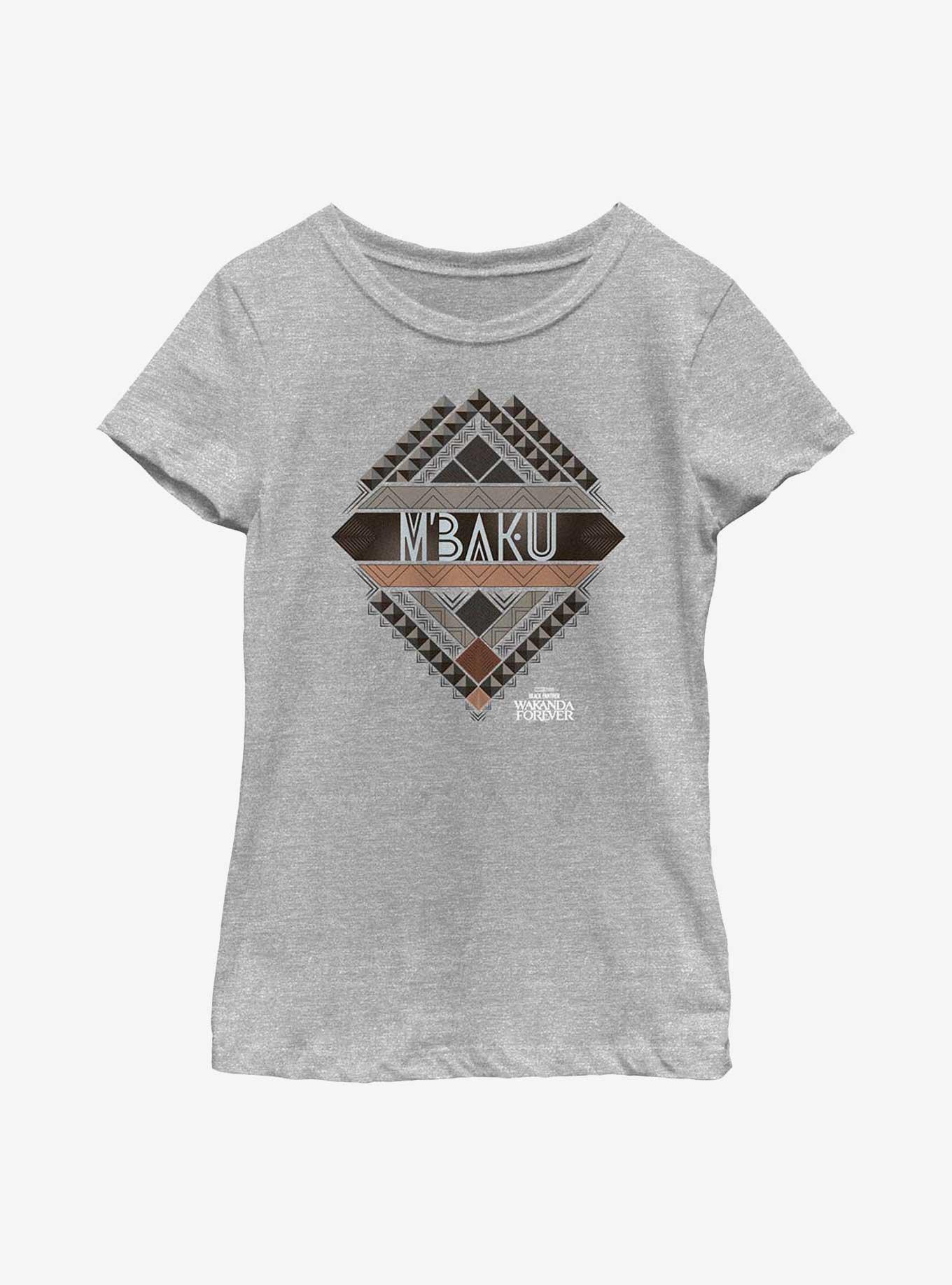 Marvel Black Panther: Wakanda Forever M'Baku Crest Youth Girls T-Shirt, , hi-res