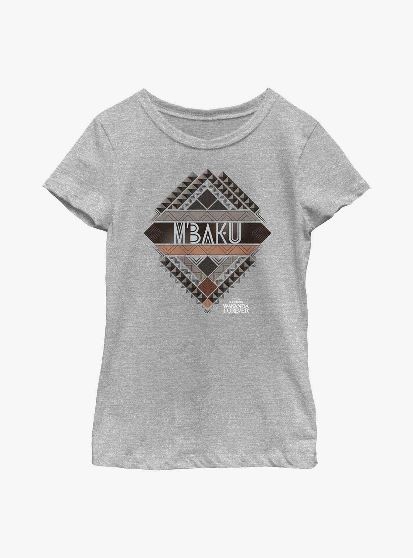 Marvel Black Panther: Wakanda Forever M'Baku Crest Youth Girls T-Shirt, , hi-res