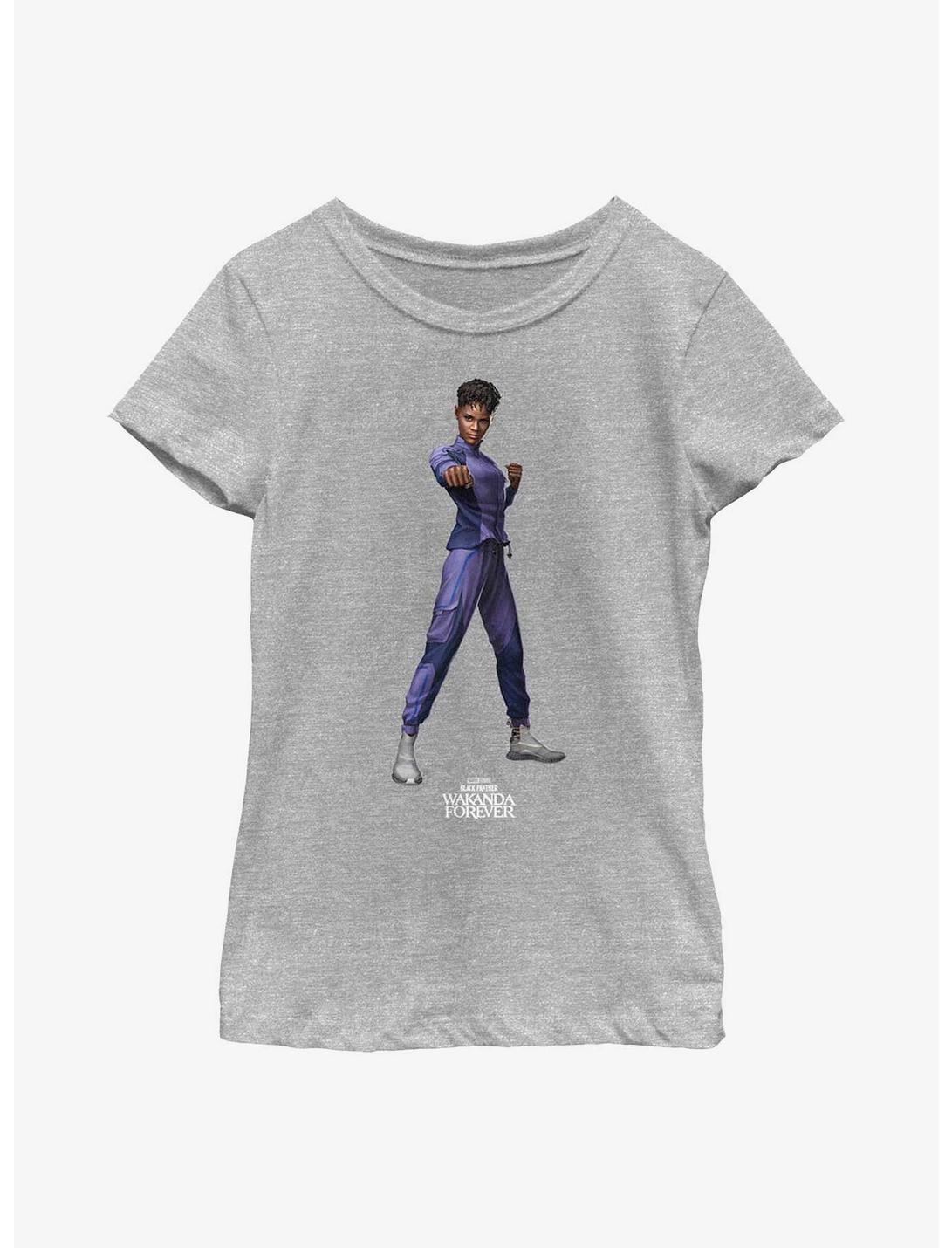 Marvel Black Panther: Wakanda Forever Shuri Simple Youth Girls T-Shirt, ATH HTR, hi-res