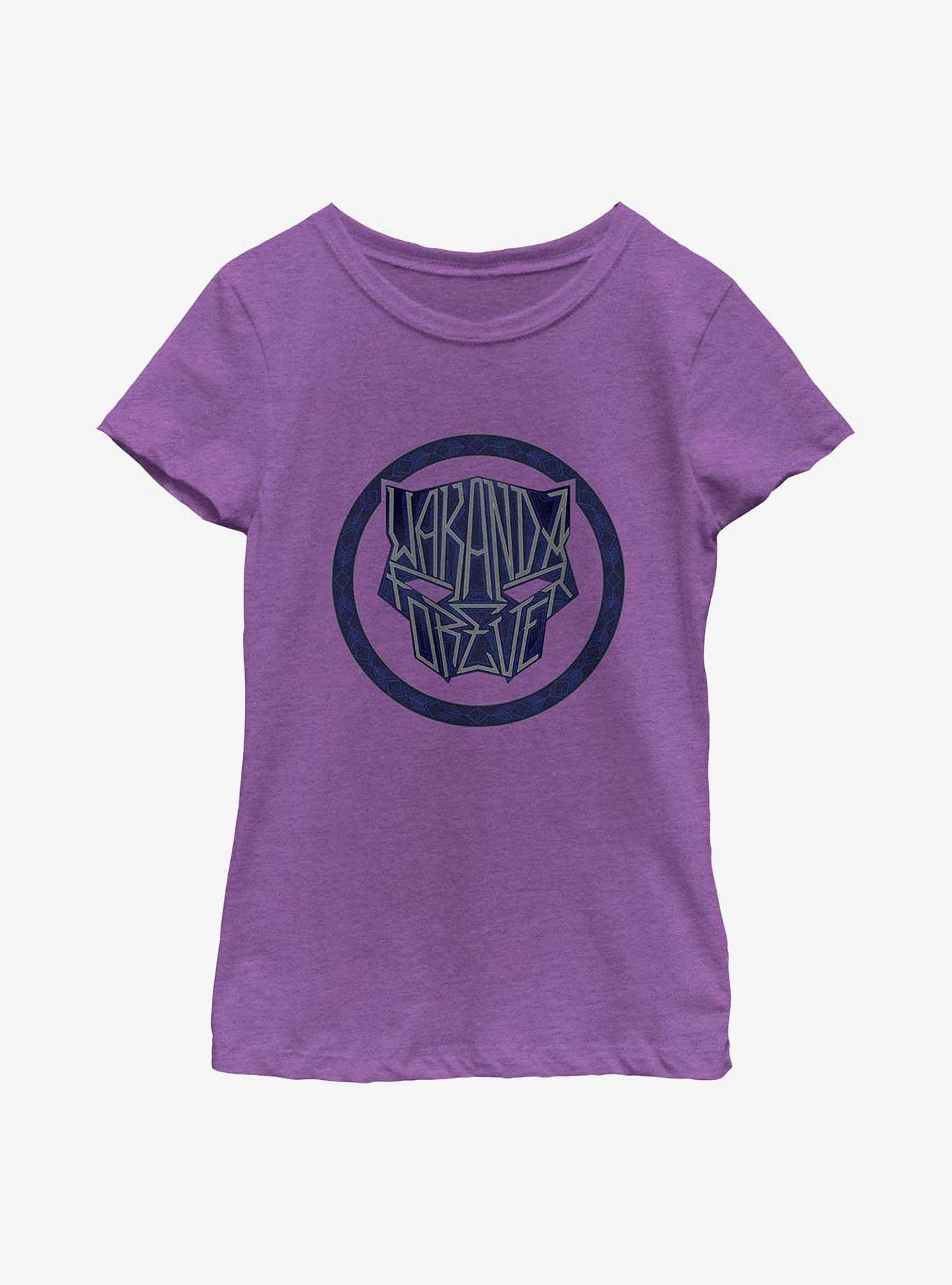 Marvel Black Panther: Wakanda Forever Sigil Graffiti Youth Girls T-Shirt, , hi-res