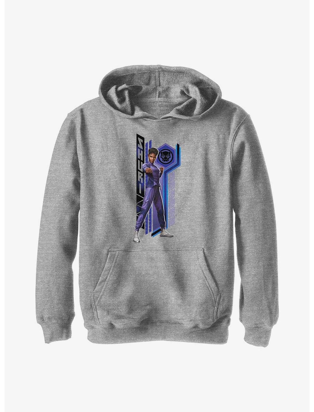 Marvel Black Panther: Wakanda Forever Shuri Pattern Youth Hoodie, ATH HTR, hi-res
