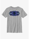 Marvel Black Panther: Wakanda Forever Sigil Hexes Youth T-Shirt, ATH HTR, hi-res