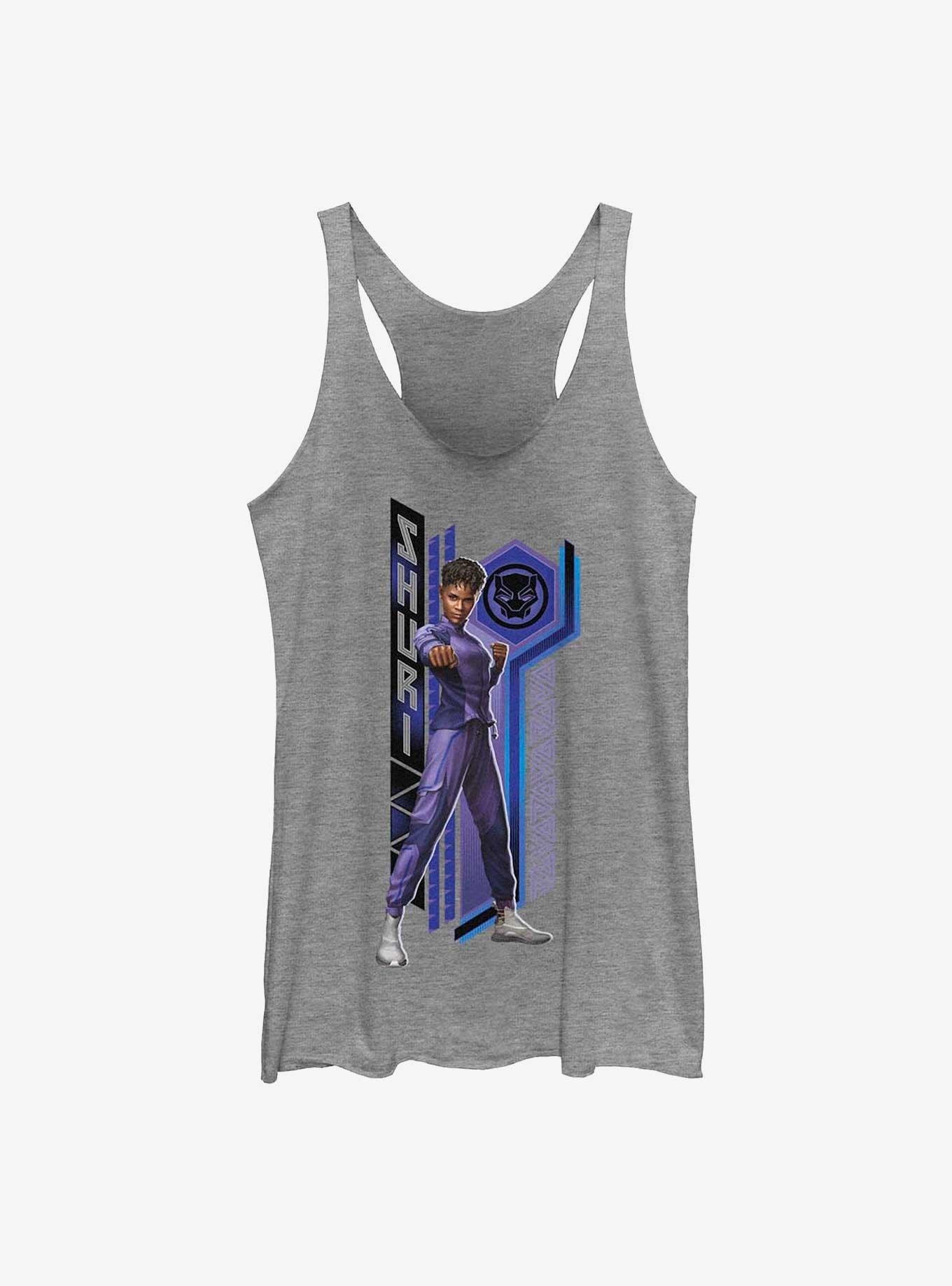 Marvel Black Panther: Wakanda Forever Shuri Pattern Womens Tank Top, GRAY HTR, hi-res