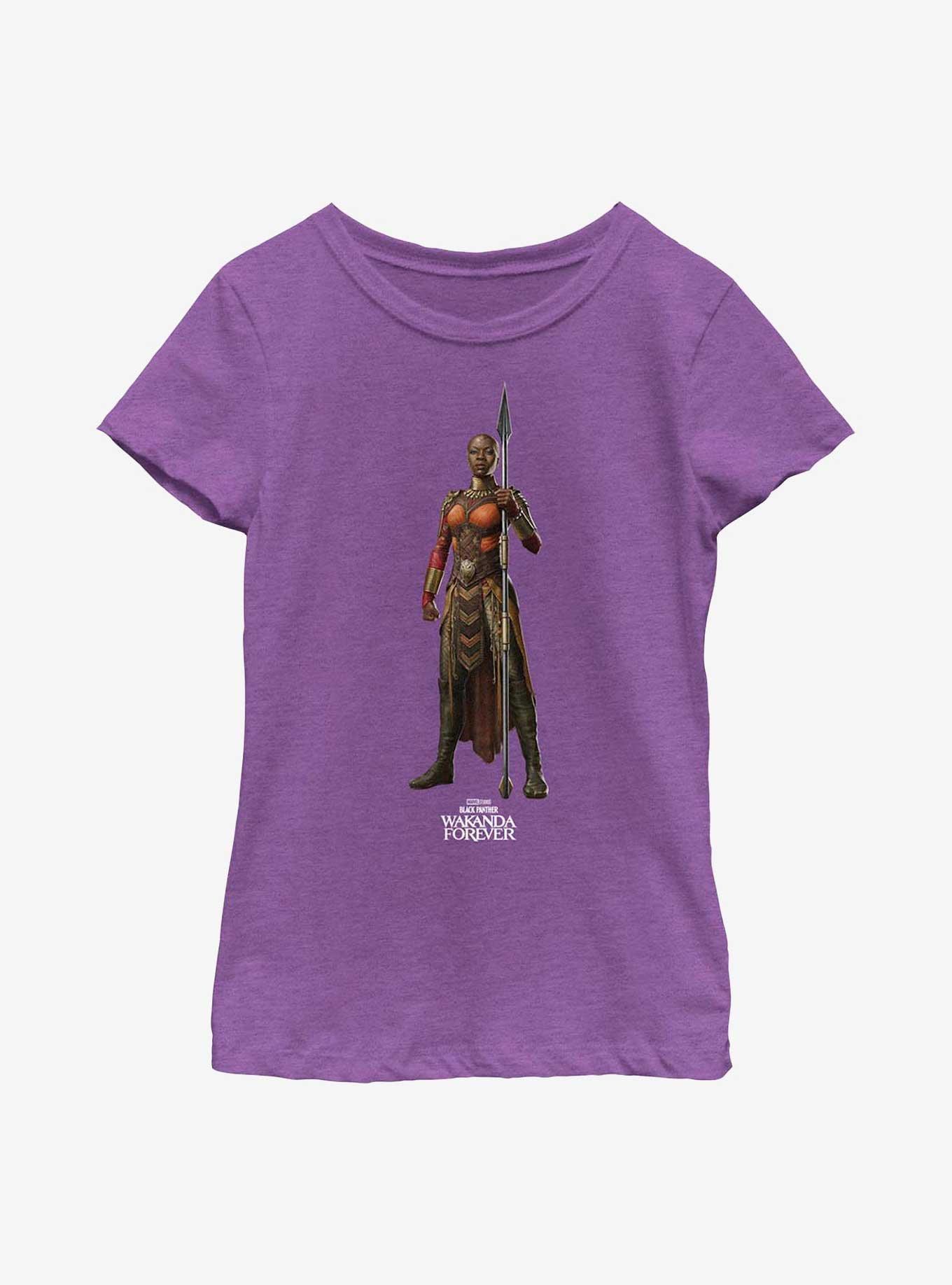 Marvel Black Panther: Wakanda Forever Okoye Simple Youth Girls T-Shirt, , hi-res