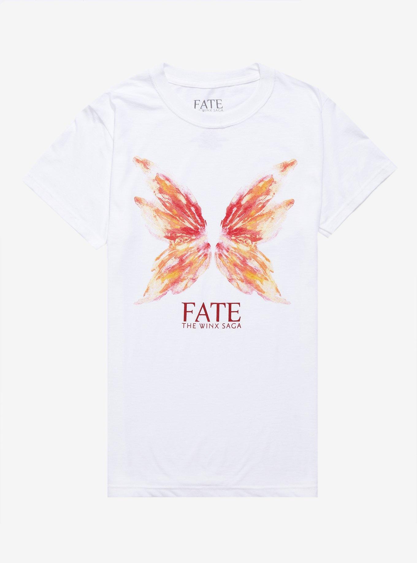 Fate: The Winx Saga Fire Fairy Wings Boyfriend Fit Girls T-Shirt, MULTI, hi-res