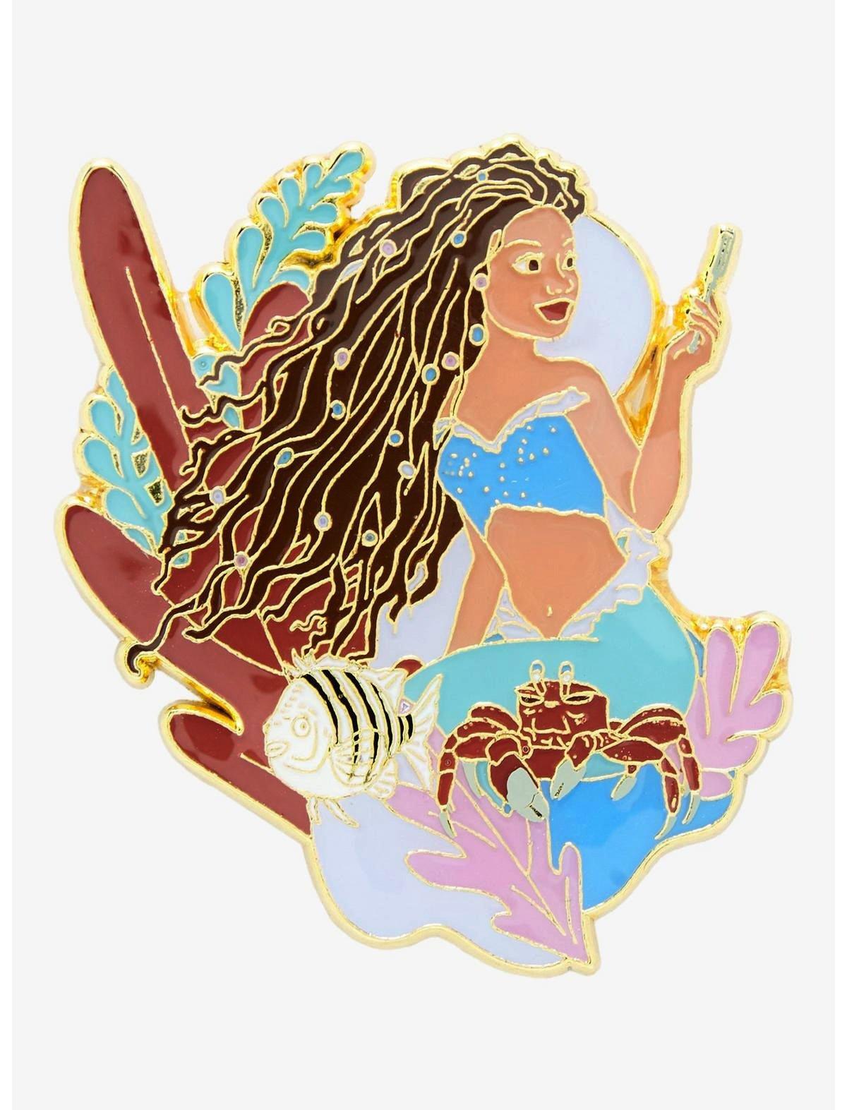 Loungefly Disney The Little Mermaid Ariel & Friends Enamel Pin - BoxLunch Exclusive, , hi-res