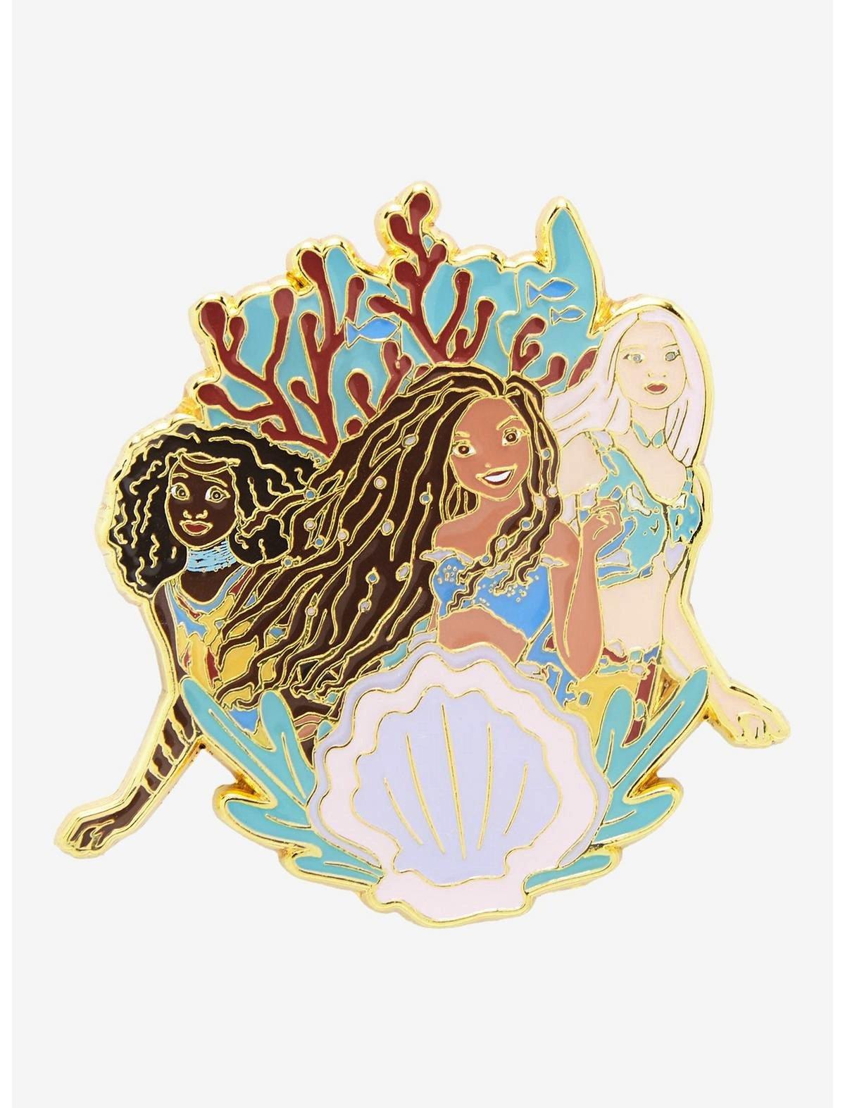 Loungefly Disney The Little Mermaid Ariel & Sisters Enamel Pin - BoxLunch Exclusive, , hi-res