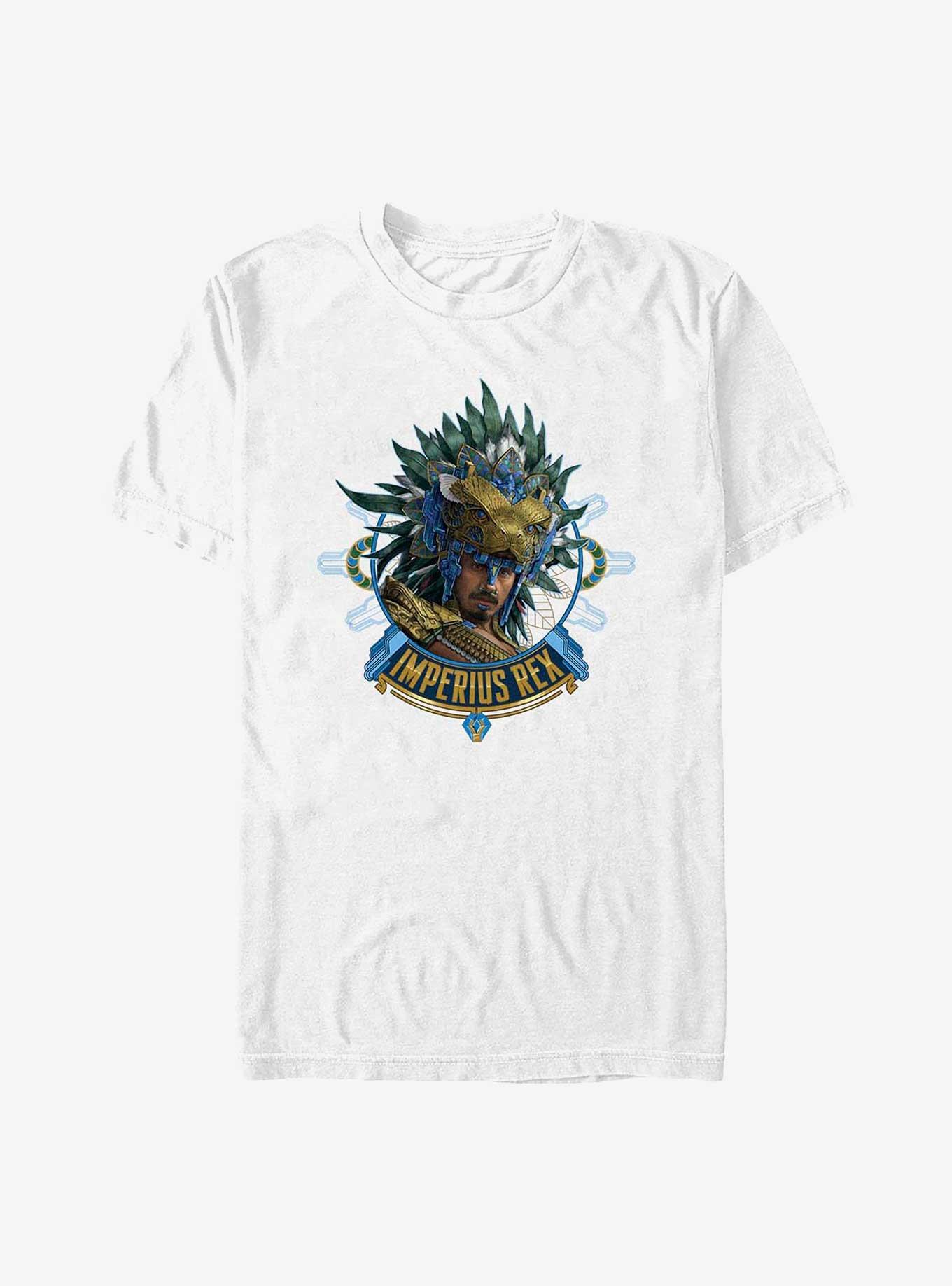 Marvel Black Panther: Wakanda Forever Imperius Rex Helmet T-Shirt, WHITE, hi-res view 1