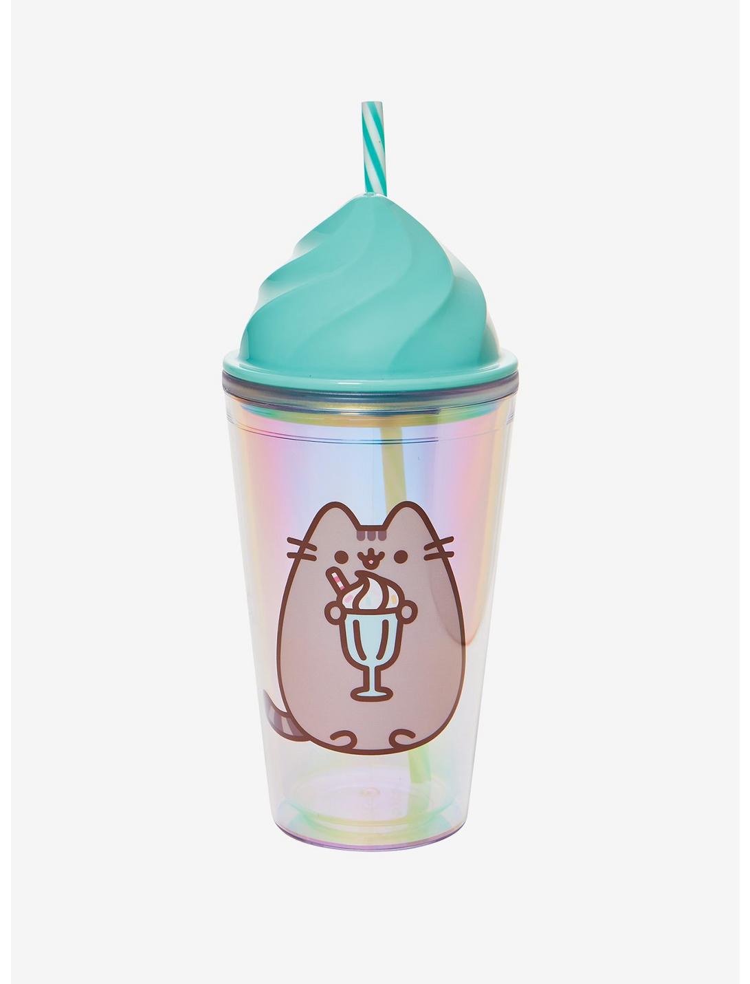 Pusheen Whipped Sweet Tumbler with Straw, , hi-res