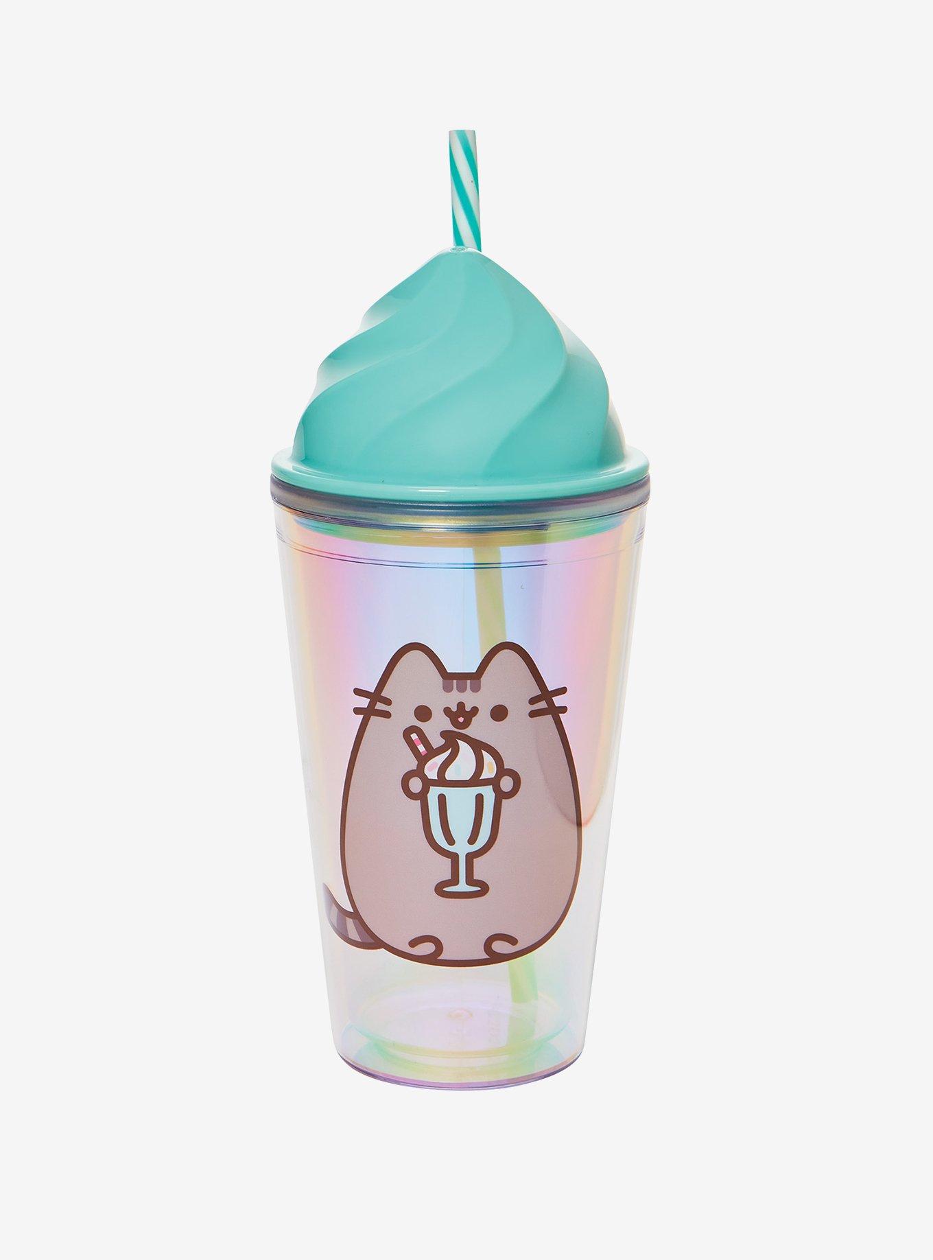 Pusheen Whipped Sweet Tumbler with Straw, , hi-res