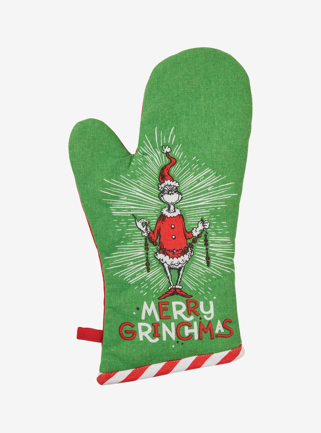 The Grinch Merry Grinchmas Oven Mitt, , hi-res