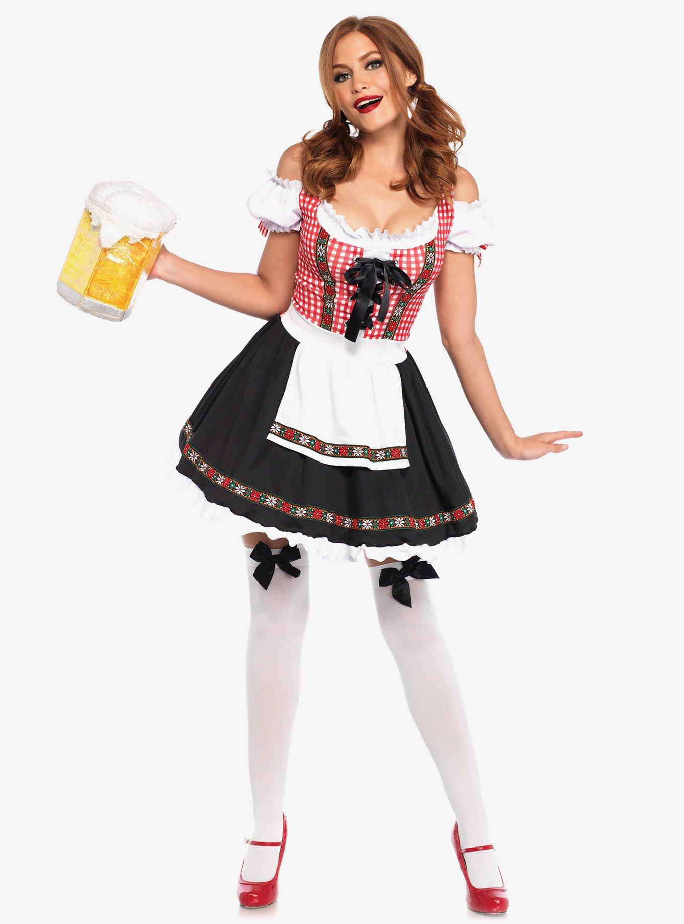 Beer Garden Babe Costume, MULTICOLOR, hi-res