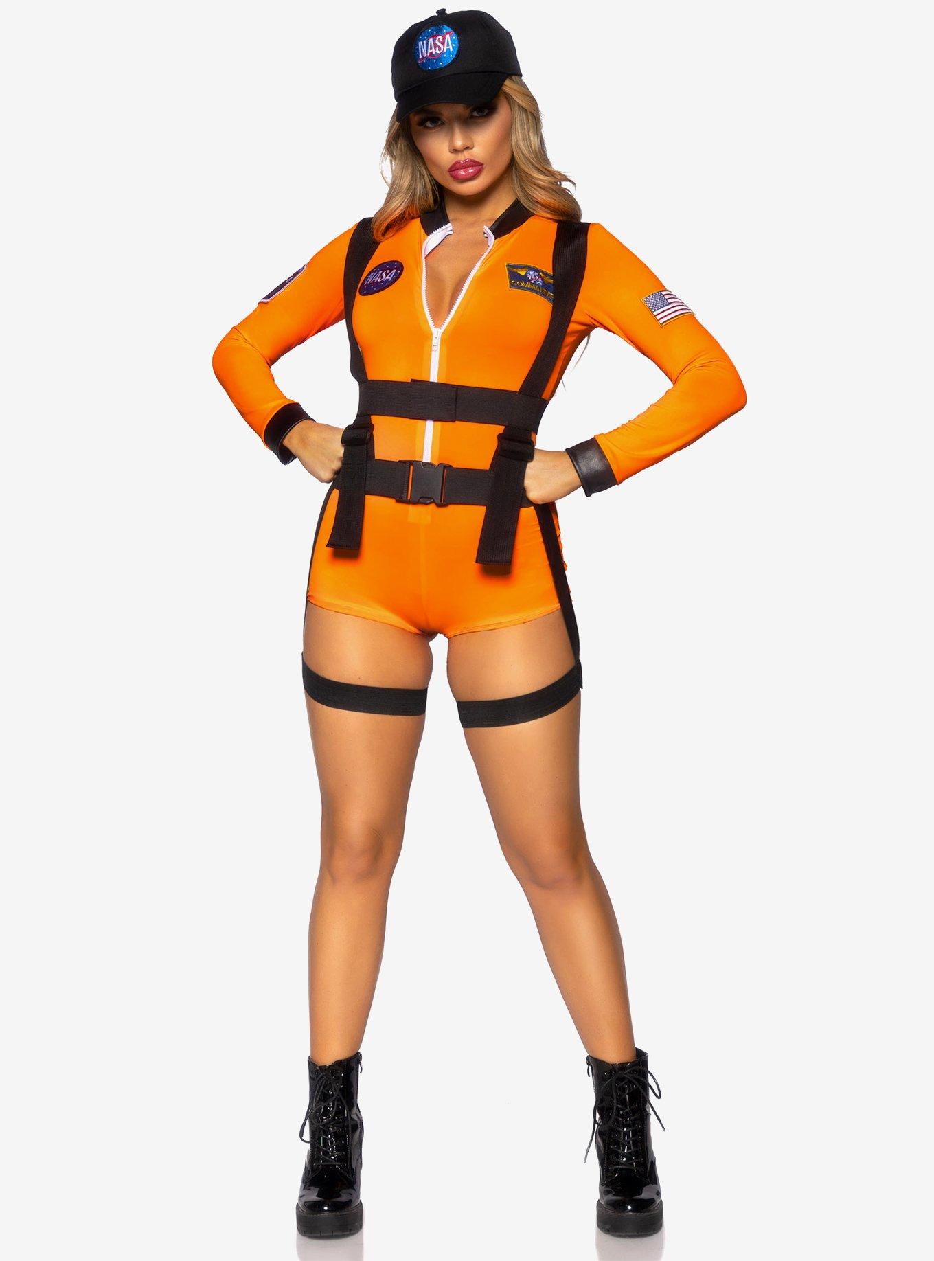 Space Commander Costume, ORANGE, hi-res