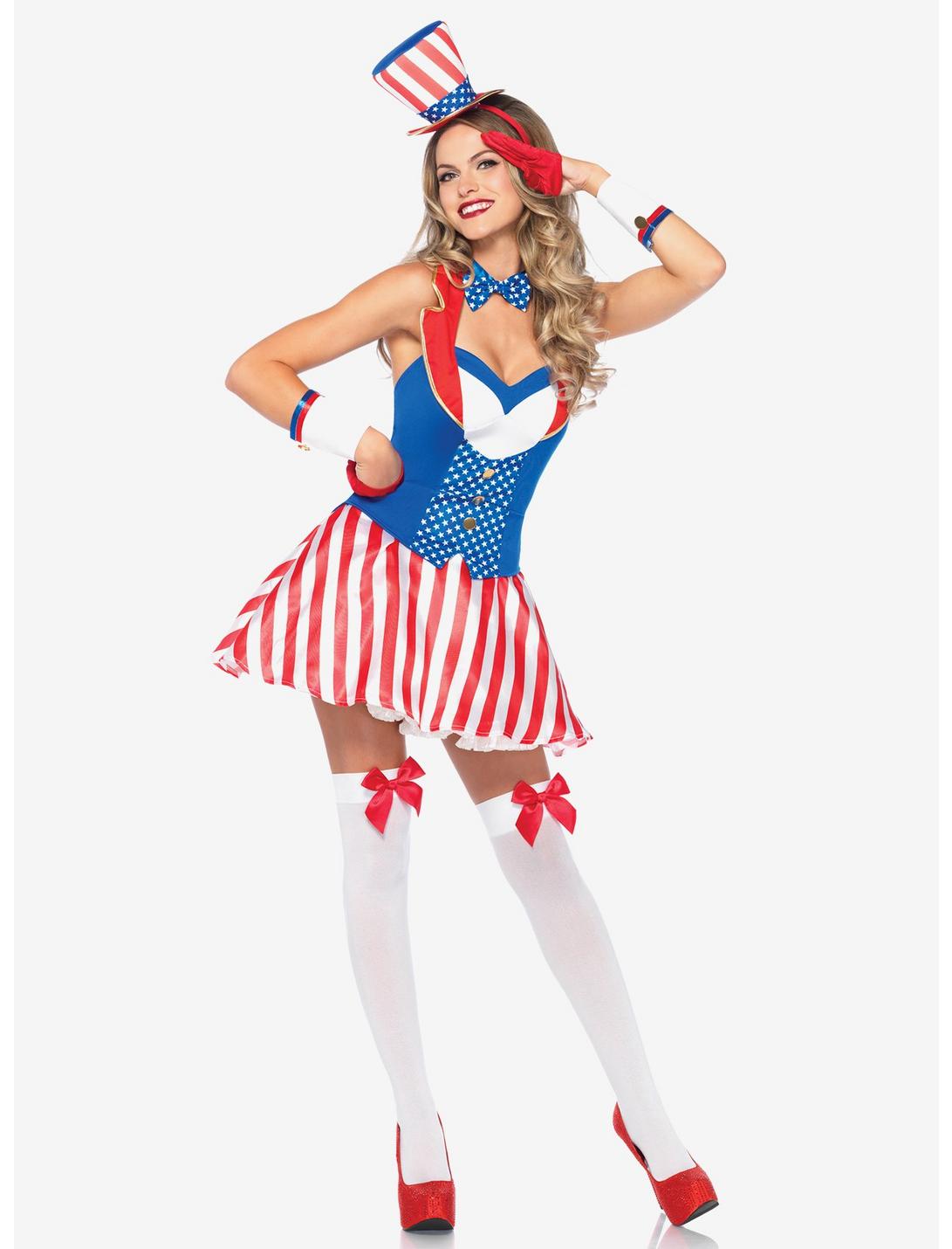 Yankee Doodle Darlin Costume, MULTICOLOR, hi-res