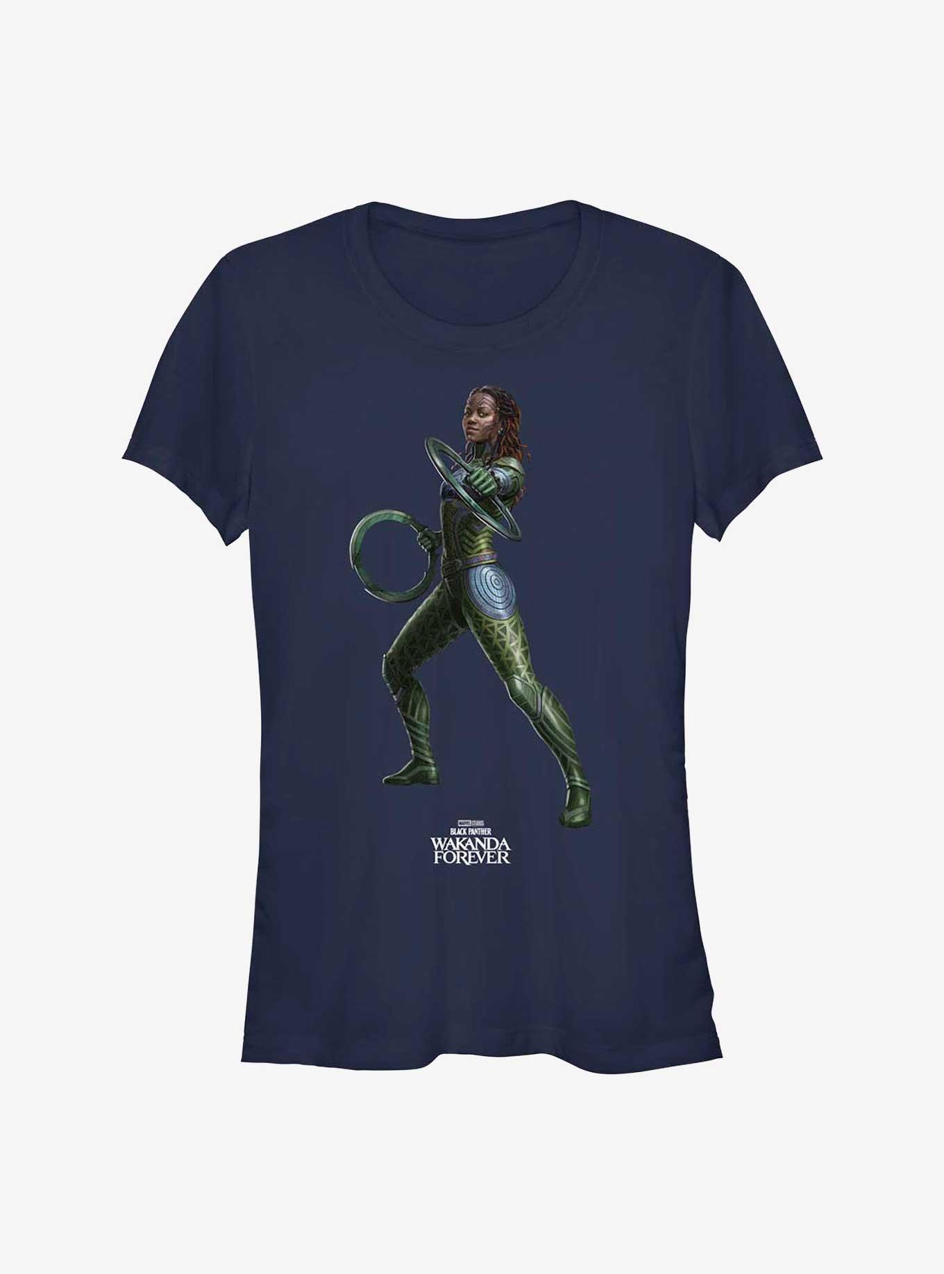 Marvel Black Panther: Wakanda Forever Nakia Action Pose Girls T-Shirt