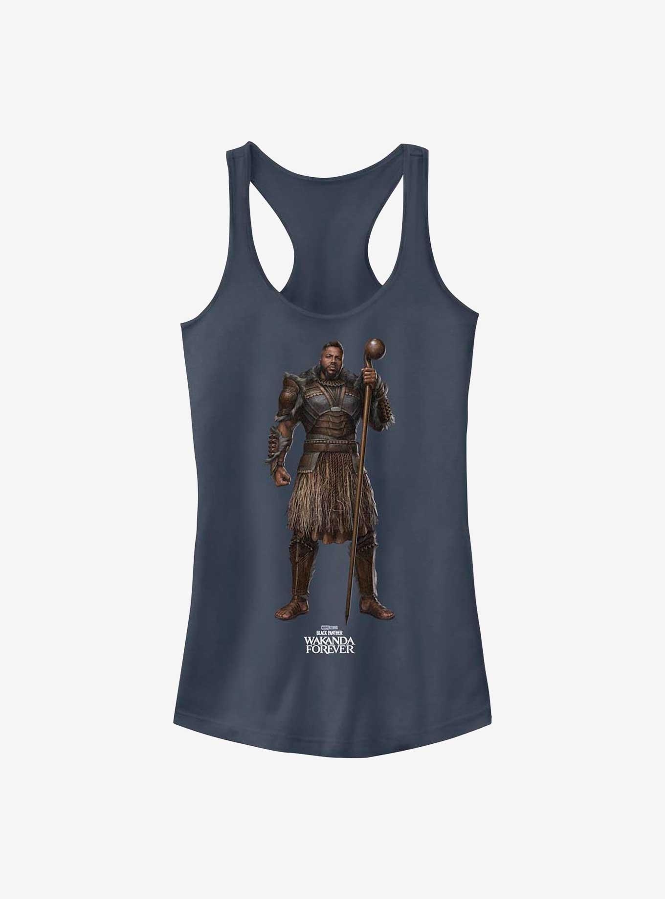 Marvel Black Panther: Wakanda Forever M'Baku Action Pose Girls Tank, INDIGO, hi-res