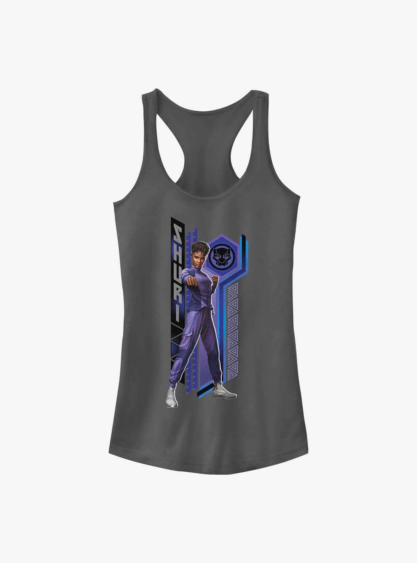 Marvel Black Panther: Wakanda Forever Shuri Hero Shot Girls Tank, CHARCOAL, hi-res