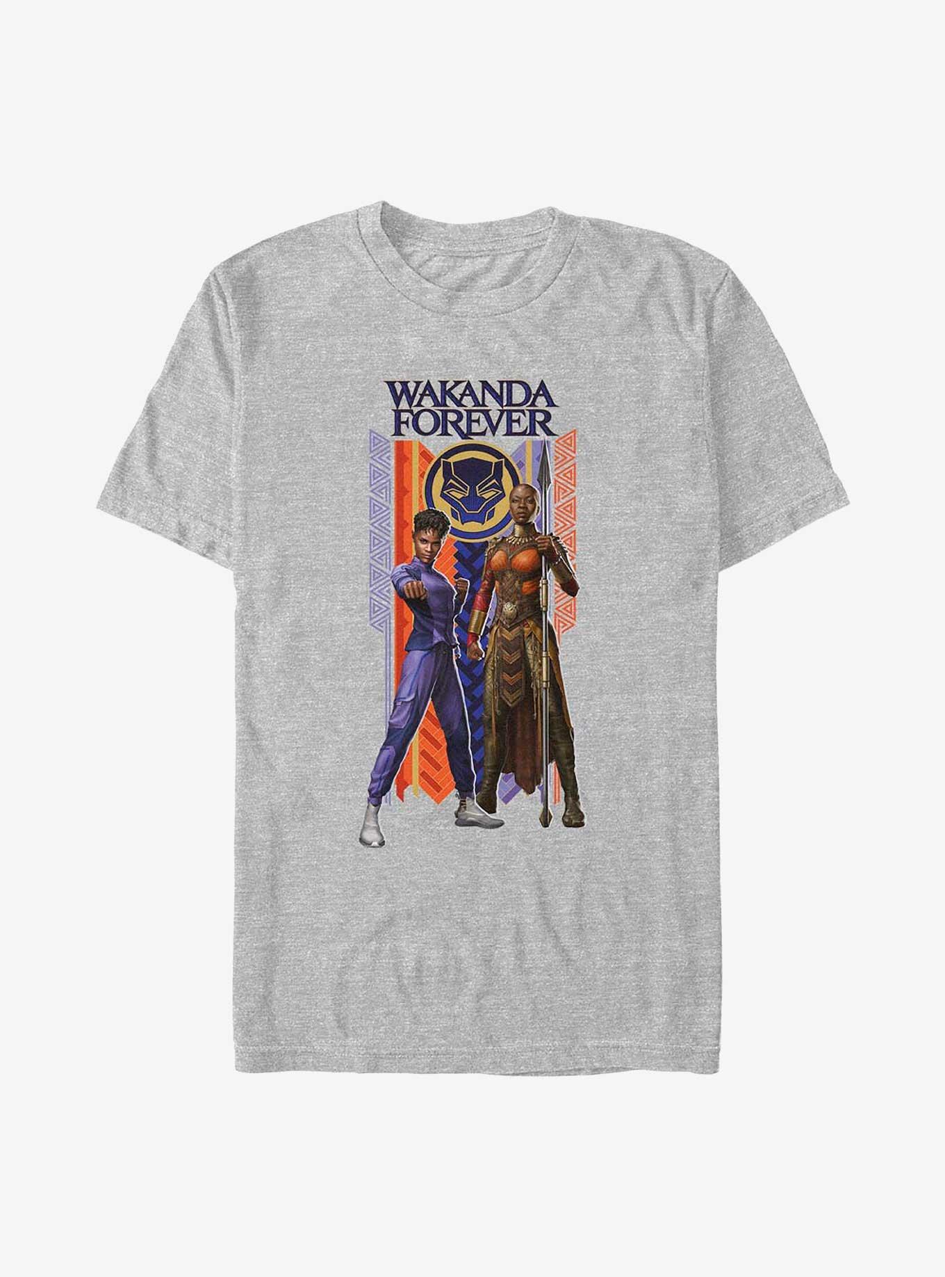 Marvel Black Panther: Wakanda Forever Shuri and Okoye Hero T-Shirt, ATH HTR, hi-res