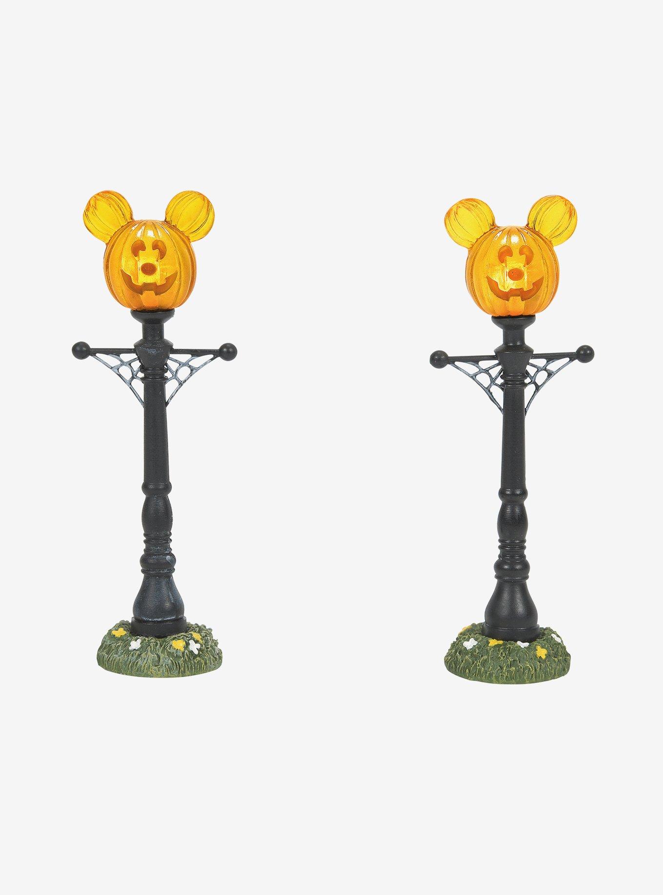 Disney Mickey Mouse Pumpkintown Street Lights Figurine, , hi-res