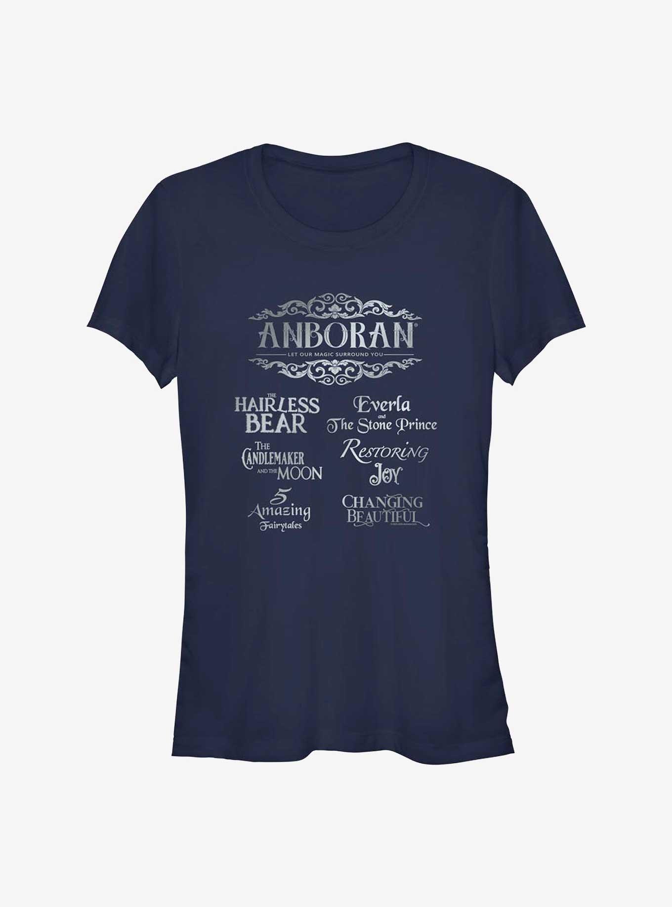 Anboran Fairytale Stories Girls T-Shirt, NAVY, hi-res