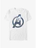 Marvel Black Panther: Wakanda Forever Avengers Symbol T-Shirt, WHITE, hi-res