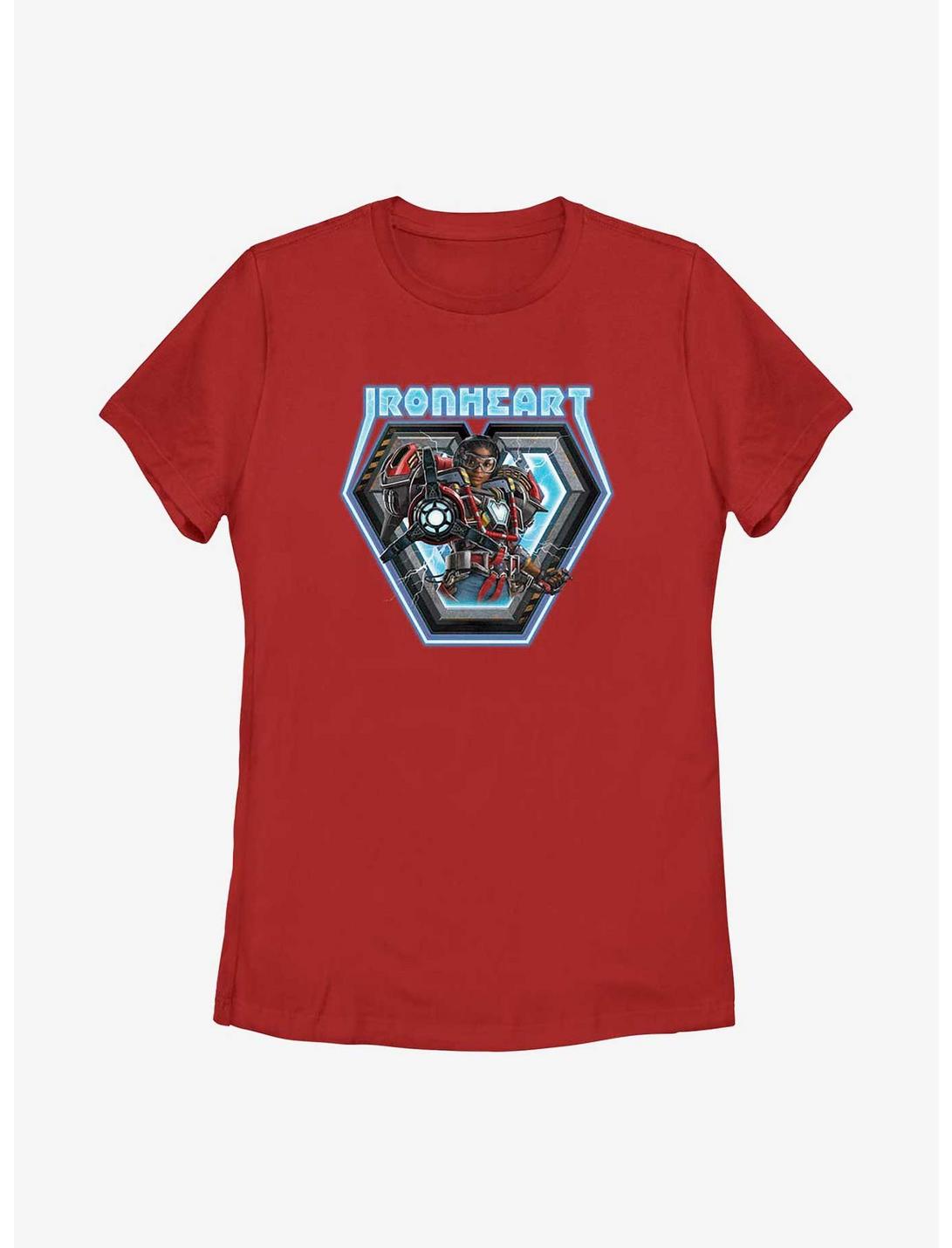 Marvel Black Panther: Wakanda Forever Ironheart Badge Womens T-Shirt, RED, hi-res