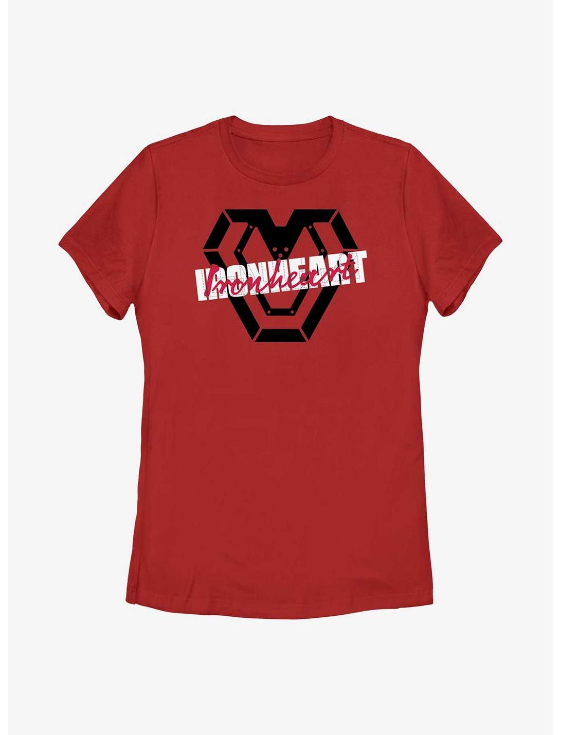 Marvel Black Panther: Wakanda Forever Ironheart Stencil Womens T-Shirt, RED, hi-res